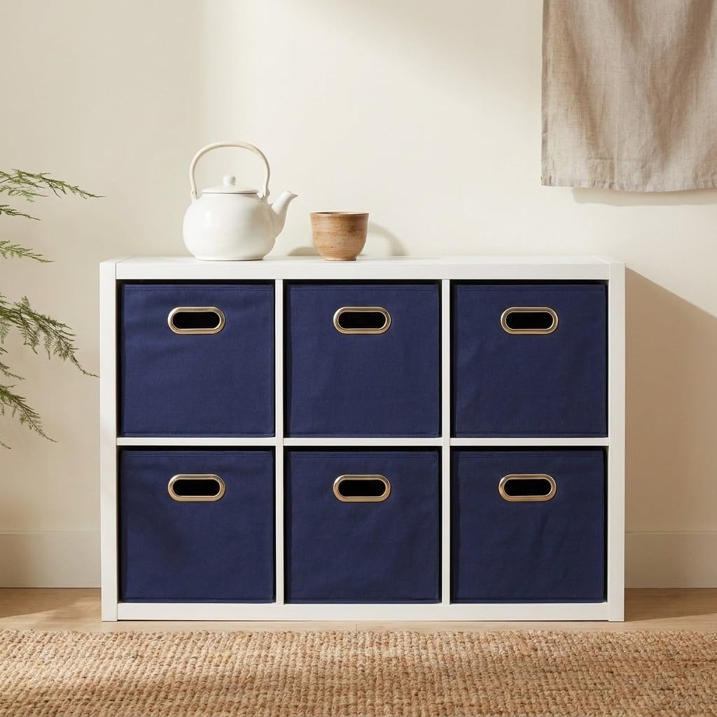 Fabric Storage Bins 6 Piece Set (6 Count)
