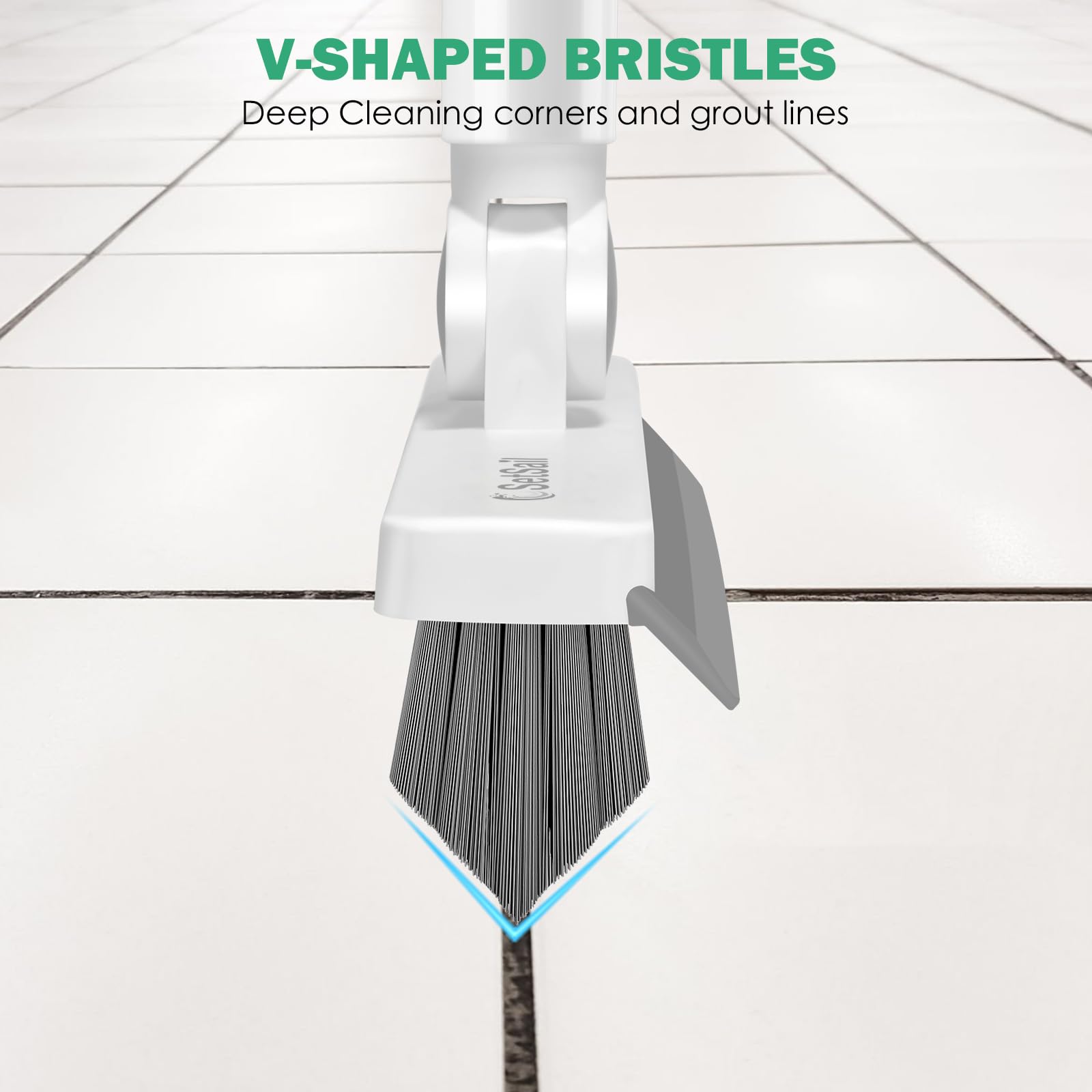 Floor Scrub Brush and Grout Brush with 51
