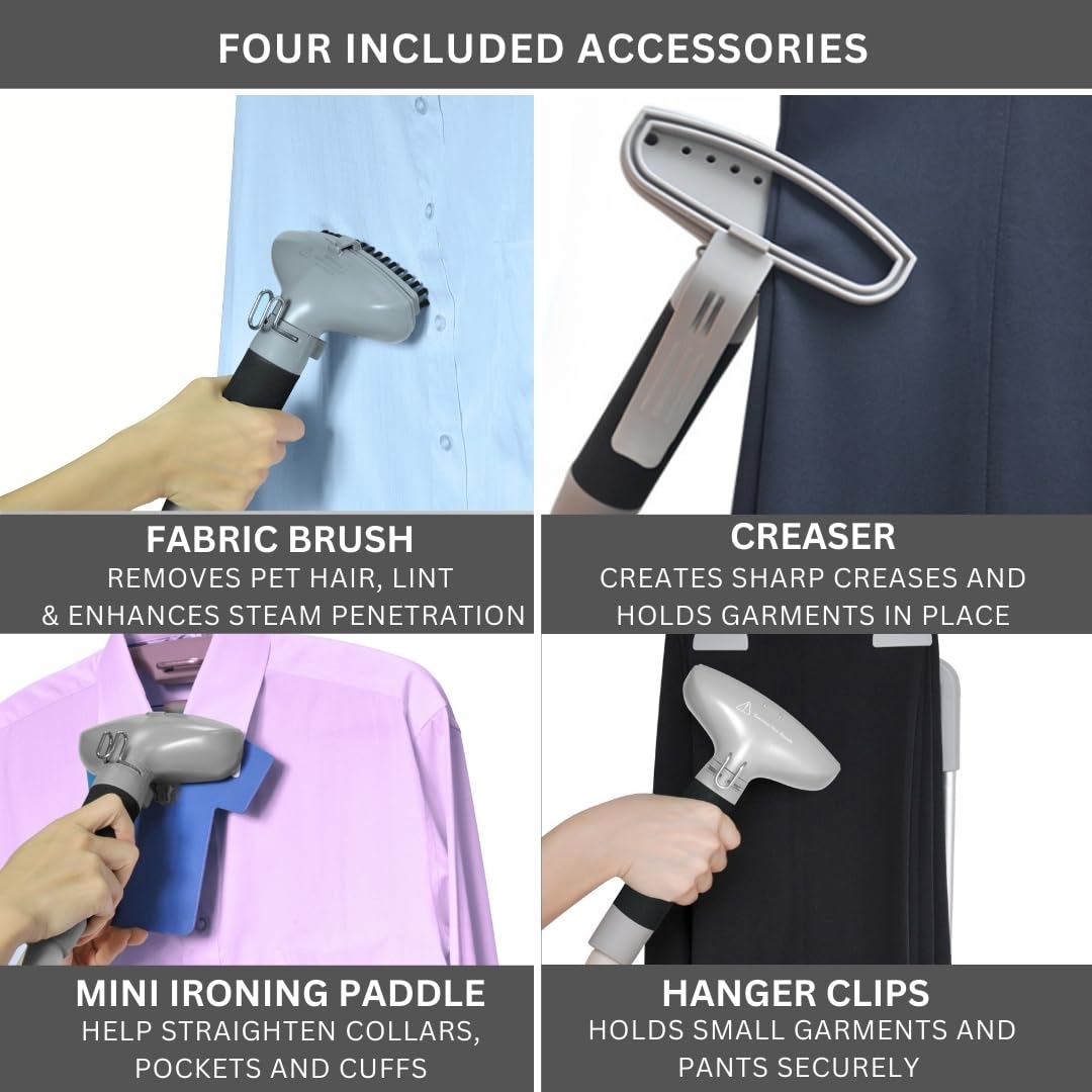 GS45 DJ Professional Upright Garment Steamer with Roll Wheels