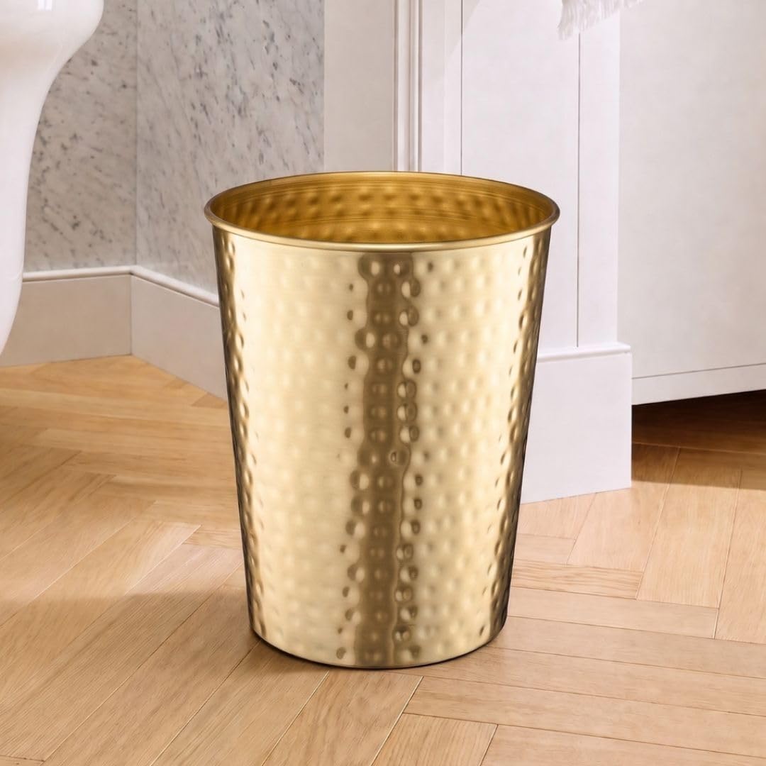 Metal Bathroom Trash Can