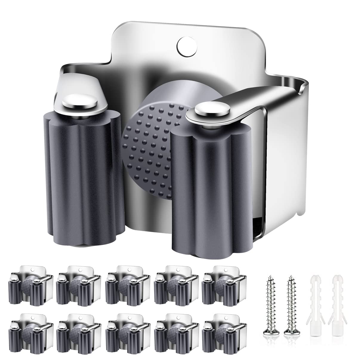 10 Pack Broom Holder Wall Mount