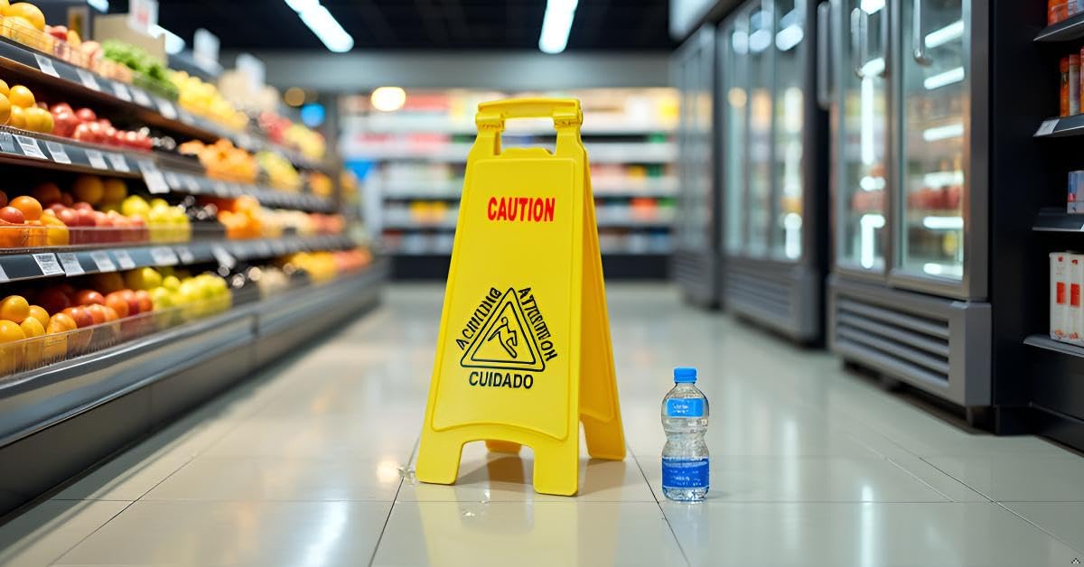 Wet Floor Sign (4 Count)