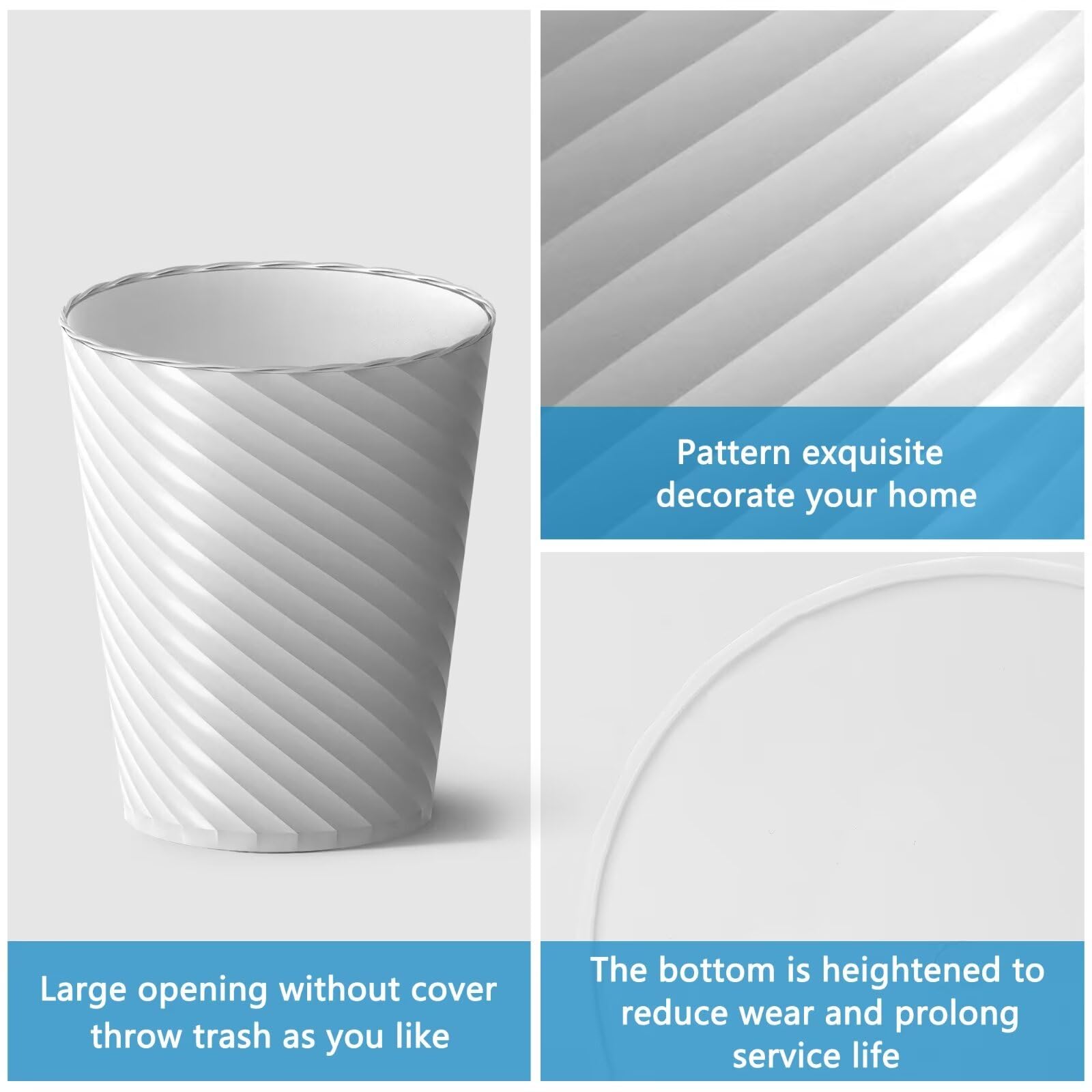 Bathroom Trash Can 3 Pack (3 Count)