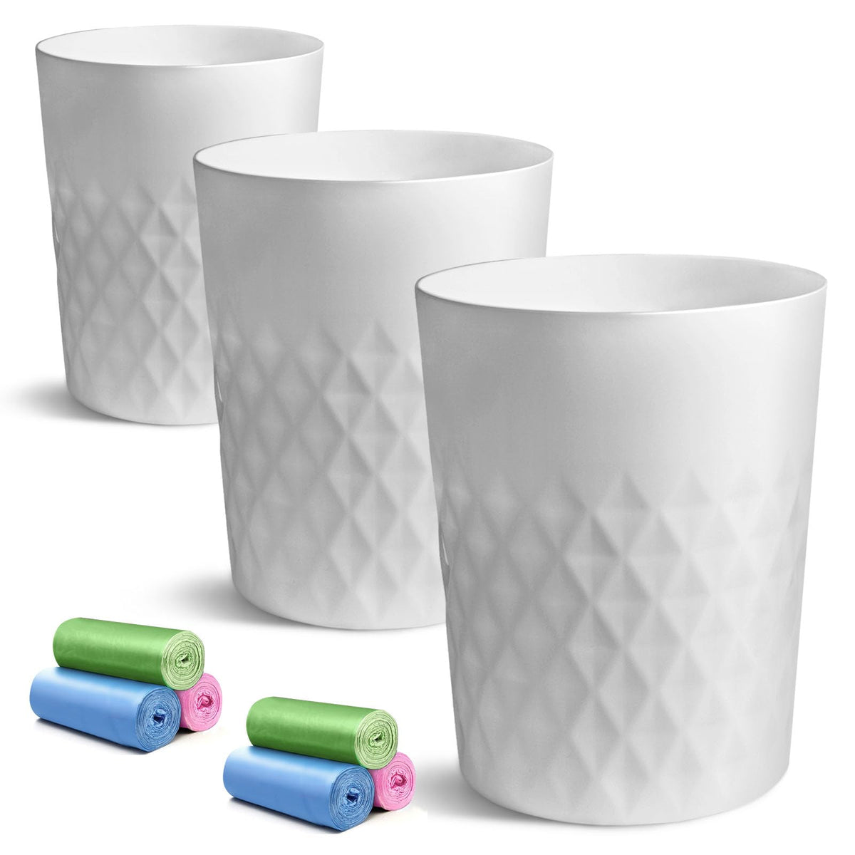 Bathroom Trash Can (3 Count)