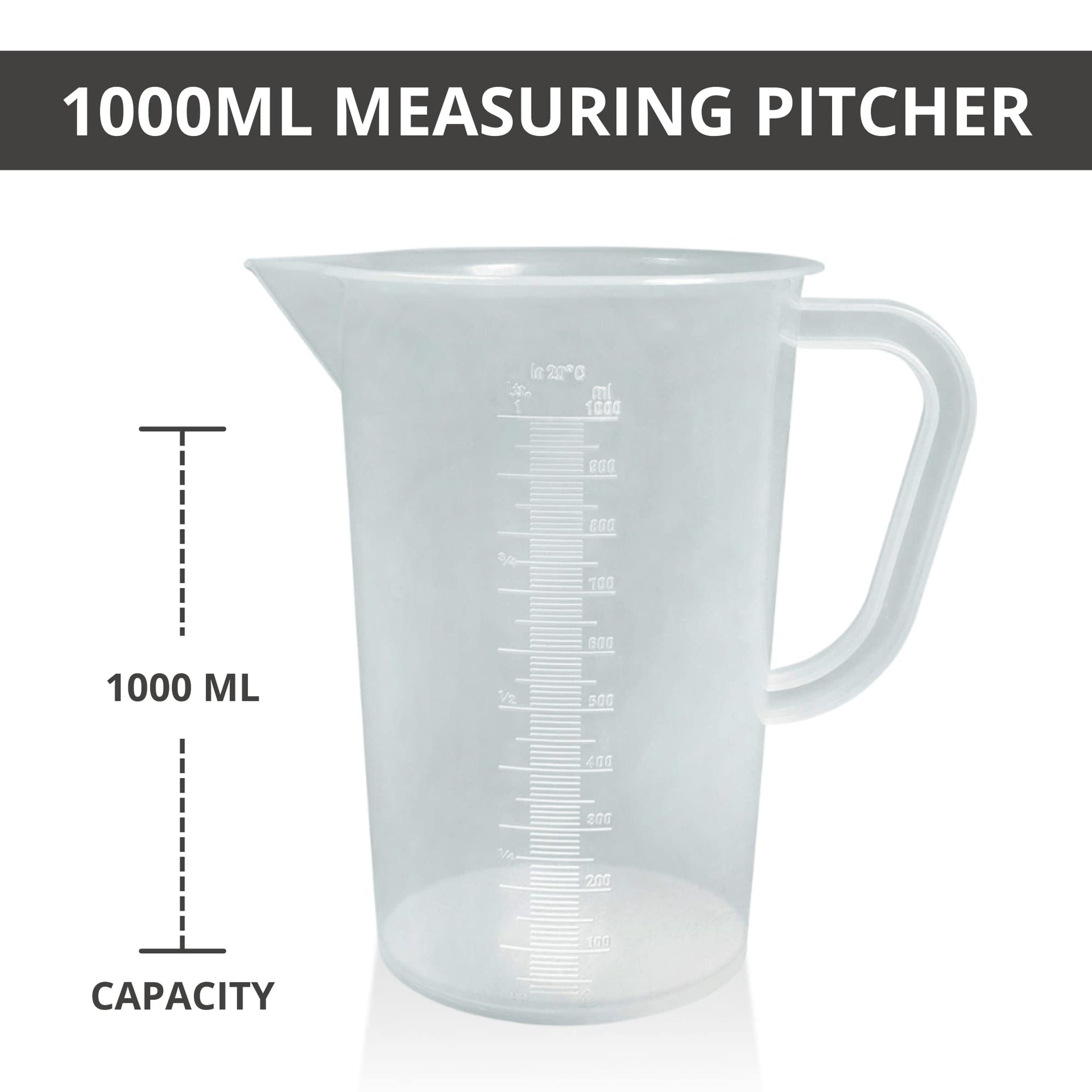 Plastic Graduated Measuring and Mixing Pitcher