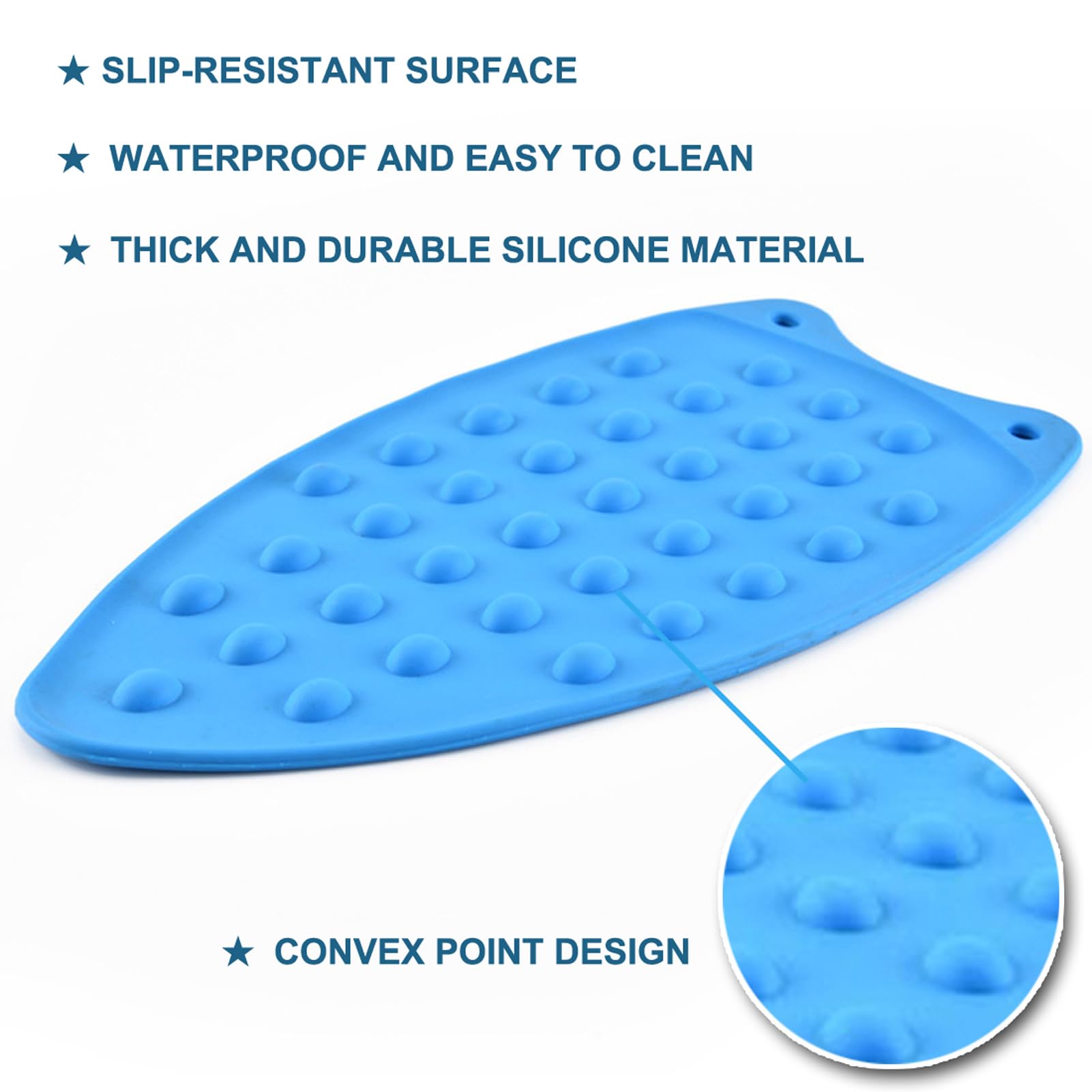 Silicone Iron Rest Pad for Ironing Board Hot Heat Resistant Steam Compact Mat Anti