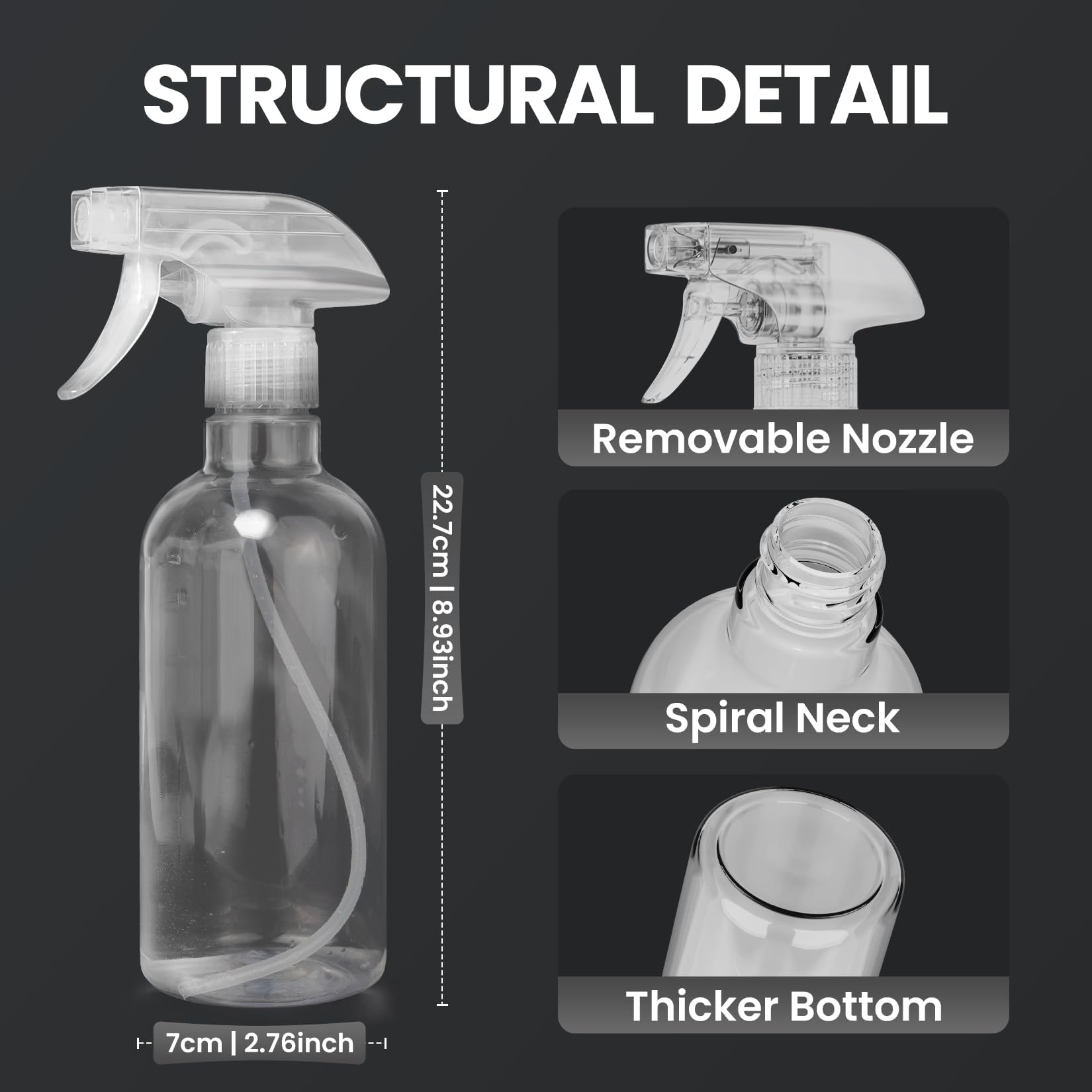 4 Pack Spray Bottles