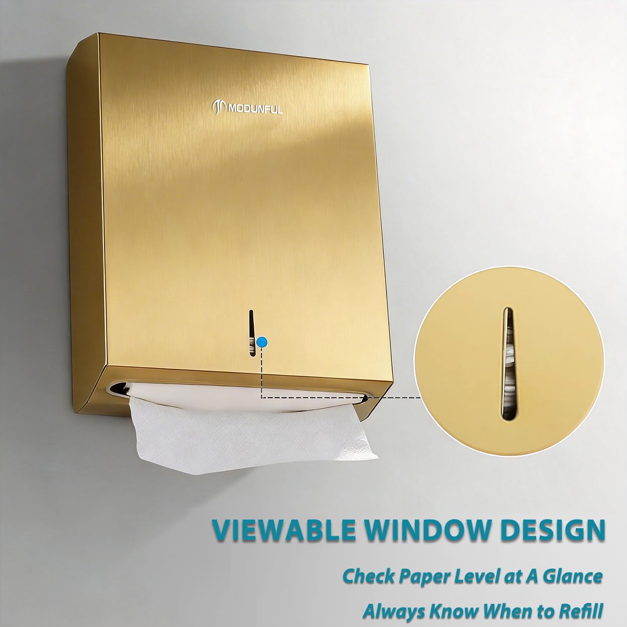 Commercial Paper Towel Dispenser Gold