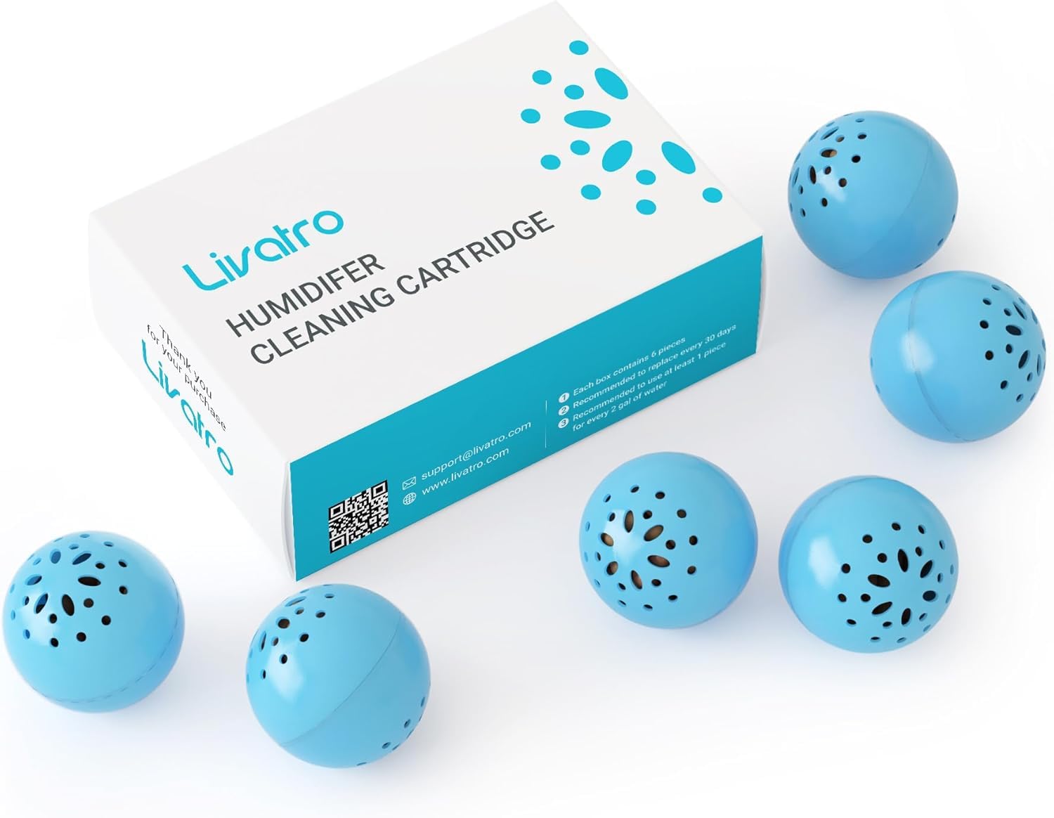 Blue Humidifier Cleaning Balls (3 Count)