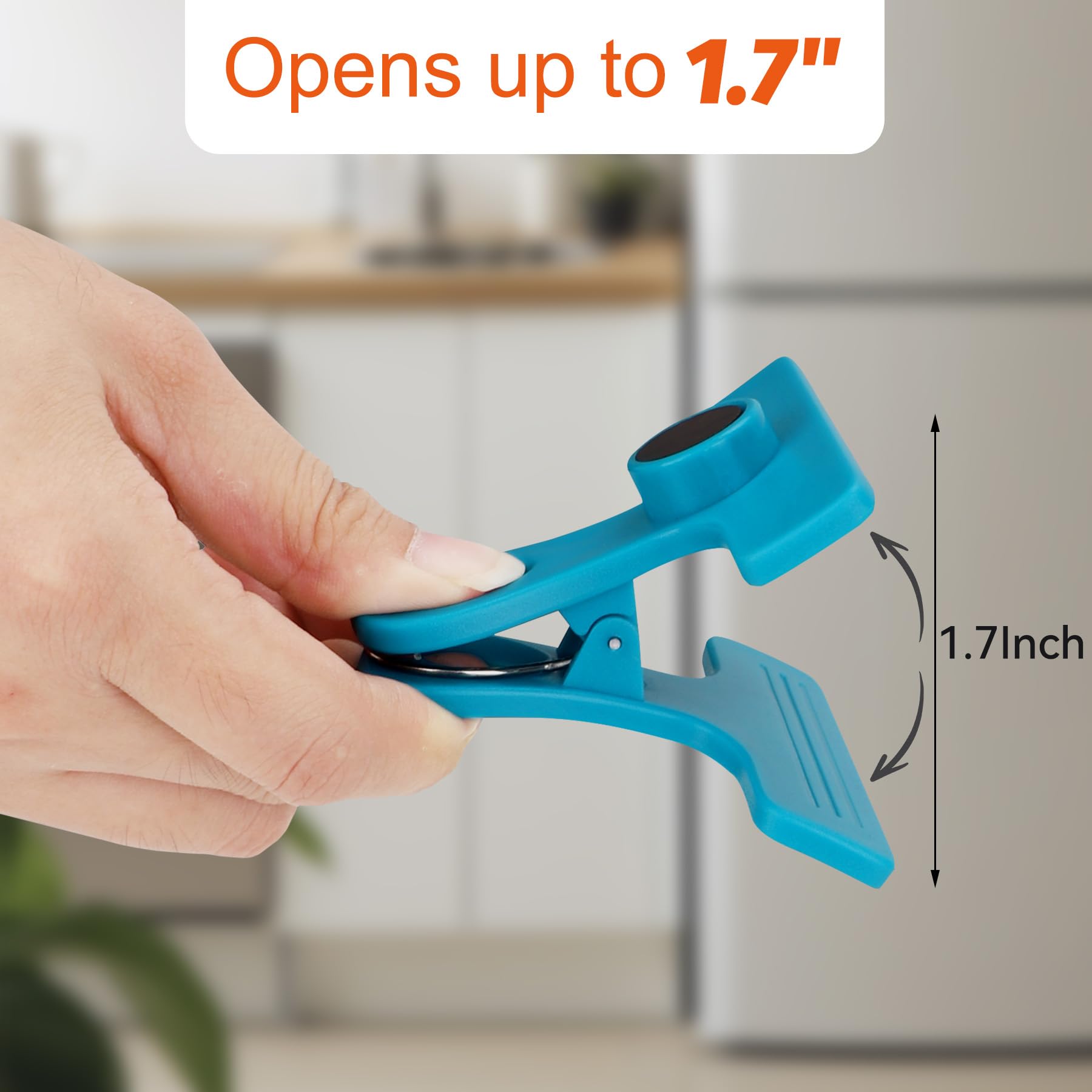 Chip Clips Magnetic Bag Clips with Air Tight Seal for Food Storage (8 Count)