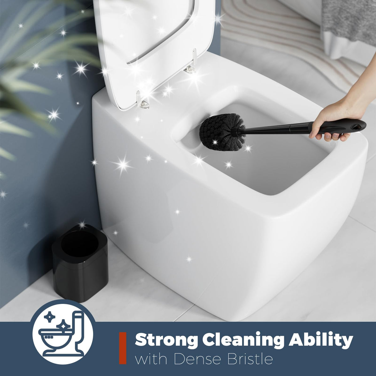 Toilet Brush and Holder Set (2 Count)