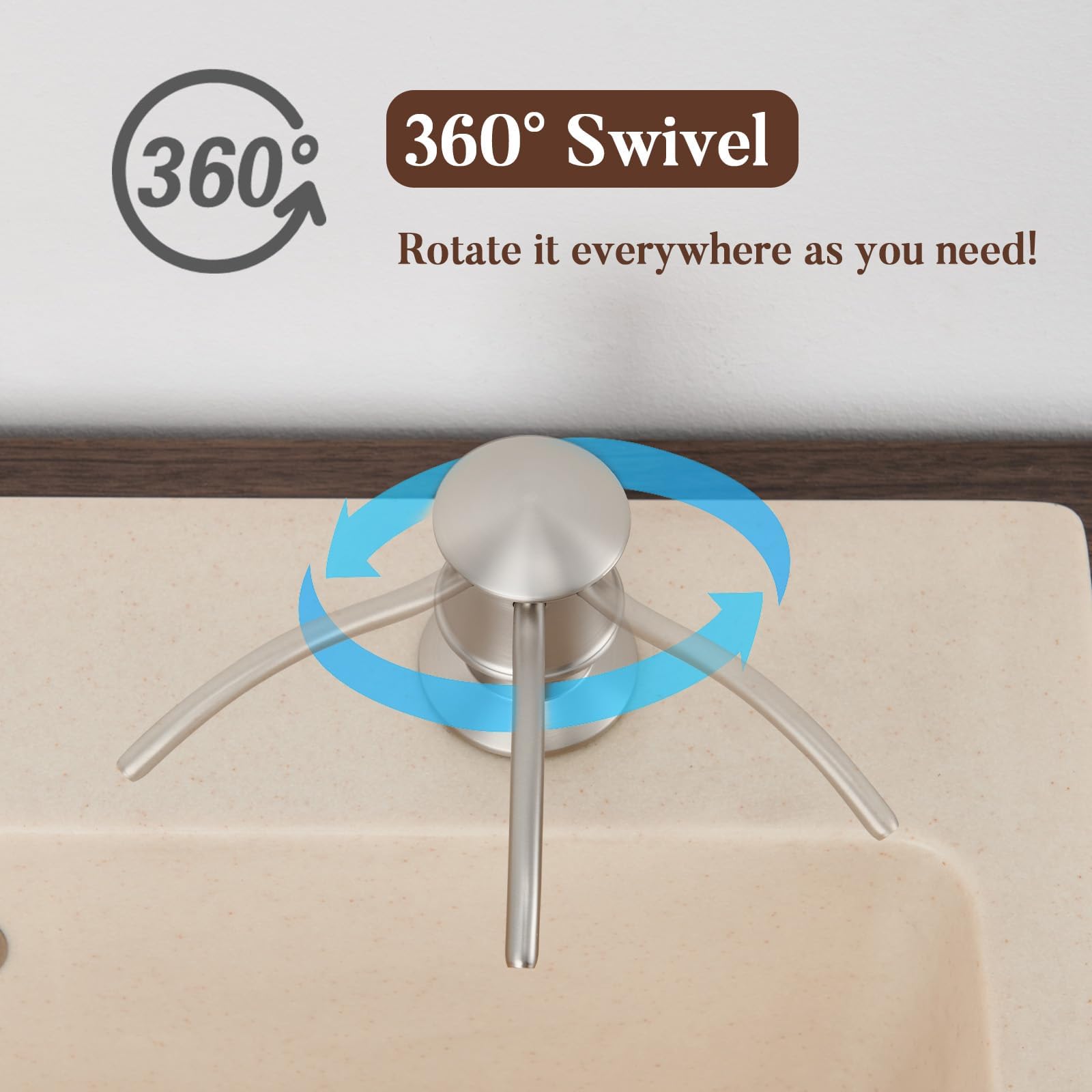 Built in Soap Dispenser for Kitchen Sink Countertop
