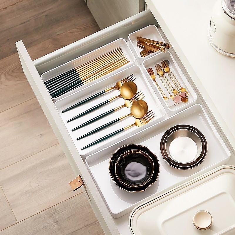 Plastic Drawer Organizers Set