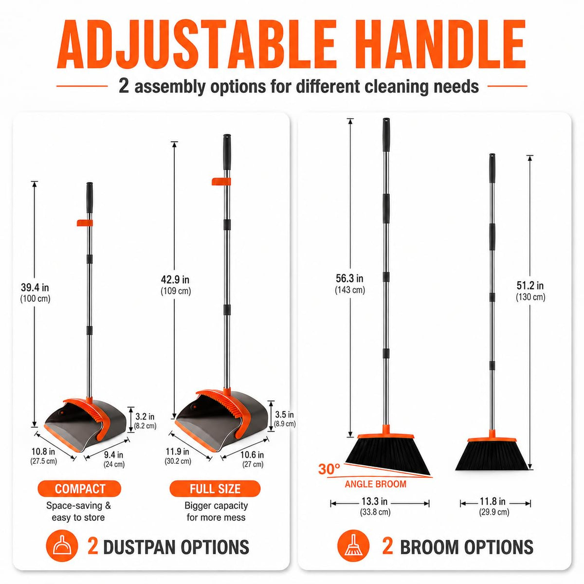 Broom and Dustpan Set