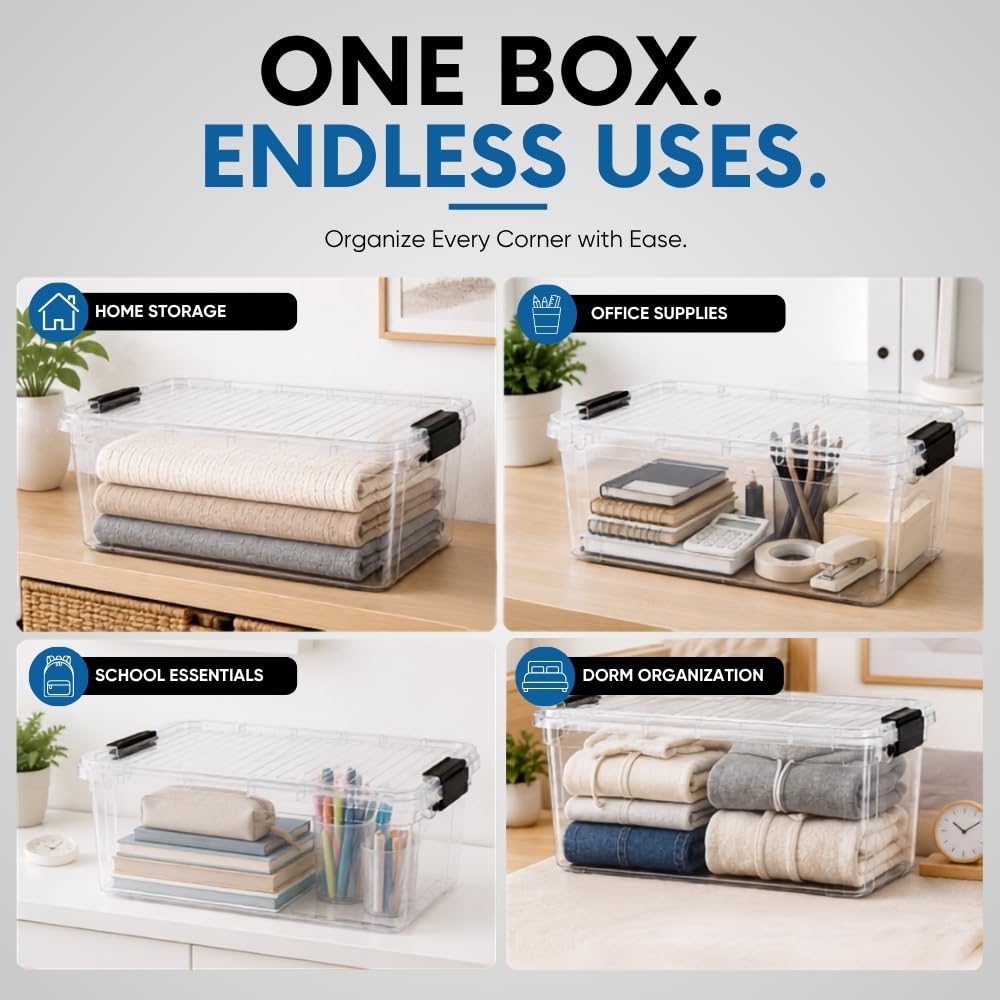Storage Bins with Lids