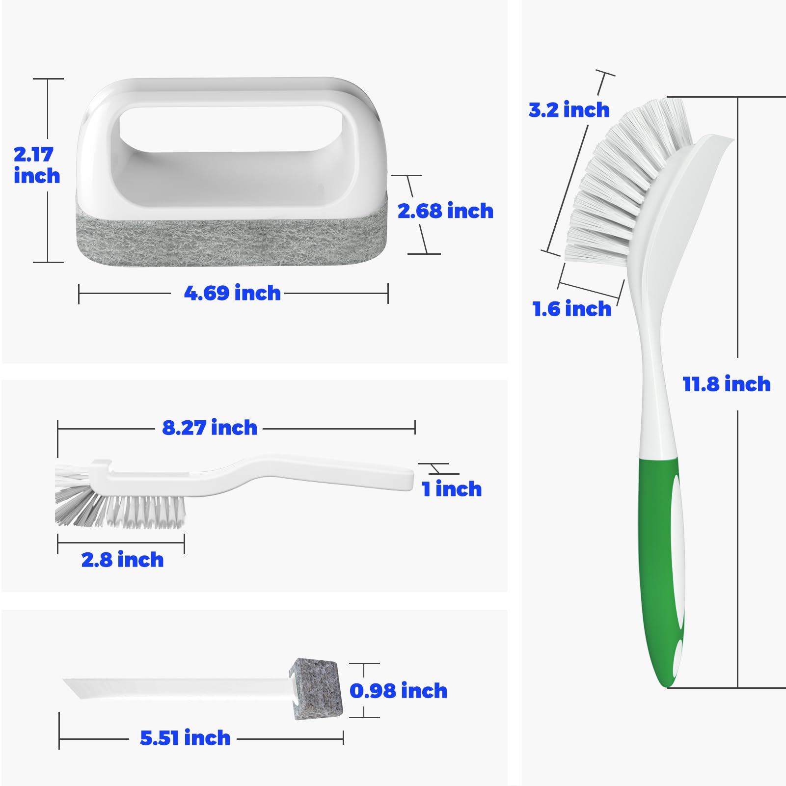 Dish Brush Cleaning Brush Set for Cleaning Groove Gap (6 Count)