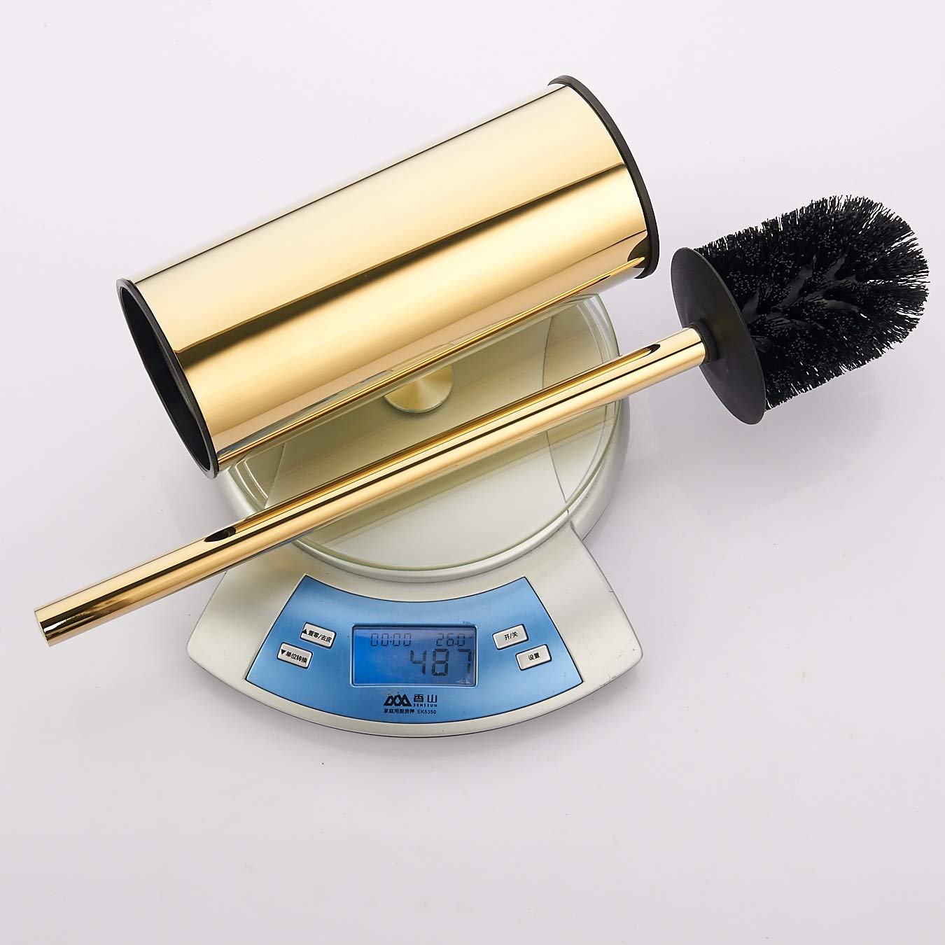 Toilet Brush Holder Gold