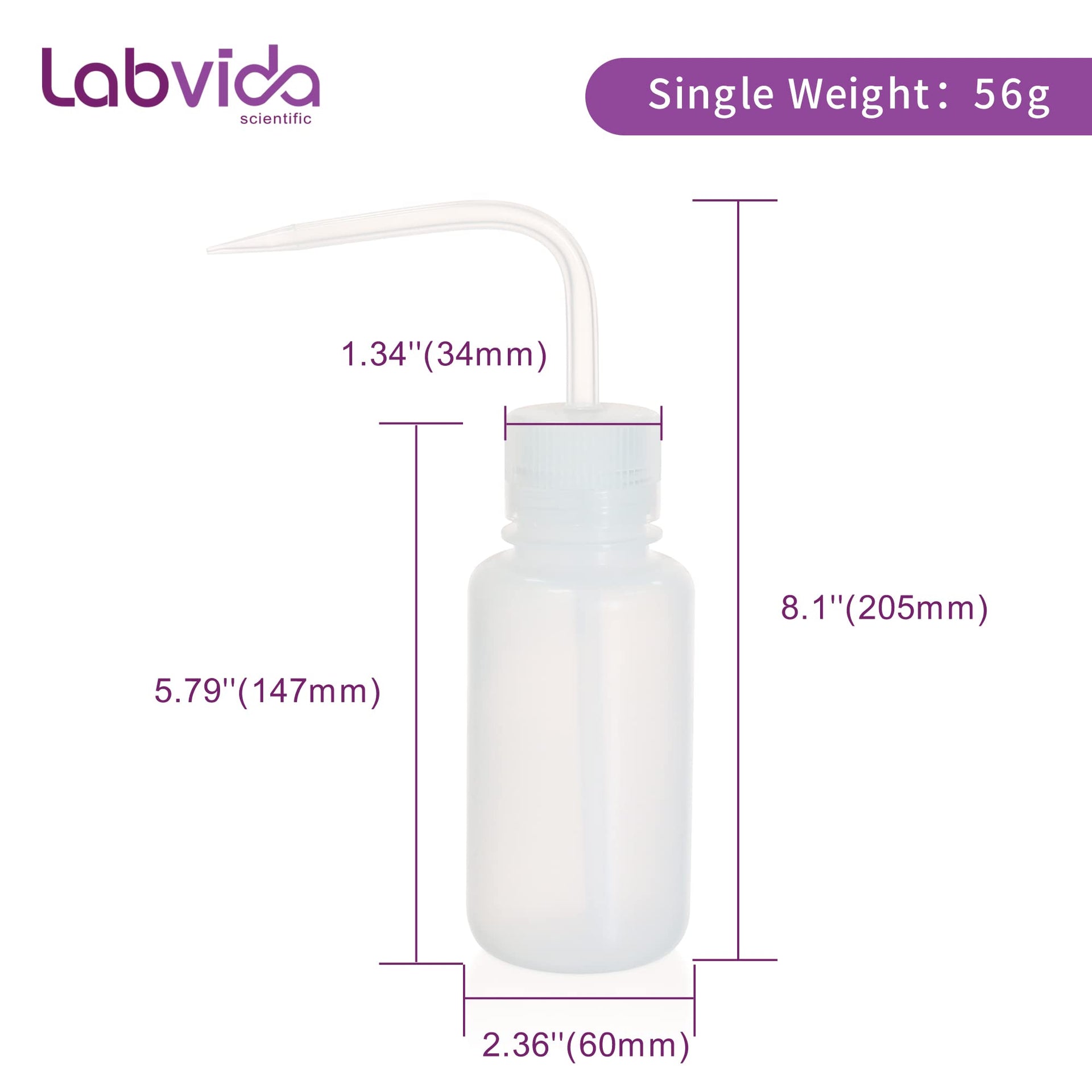 2pcs New Released Thick Wall 250ml Squeeze Bottle Set Laboratory Grade Durable Wash Bottles for Precision Liquid Dispensing and Tattoo Cleaning (2 Count)