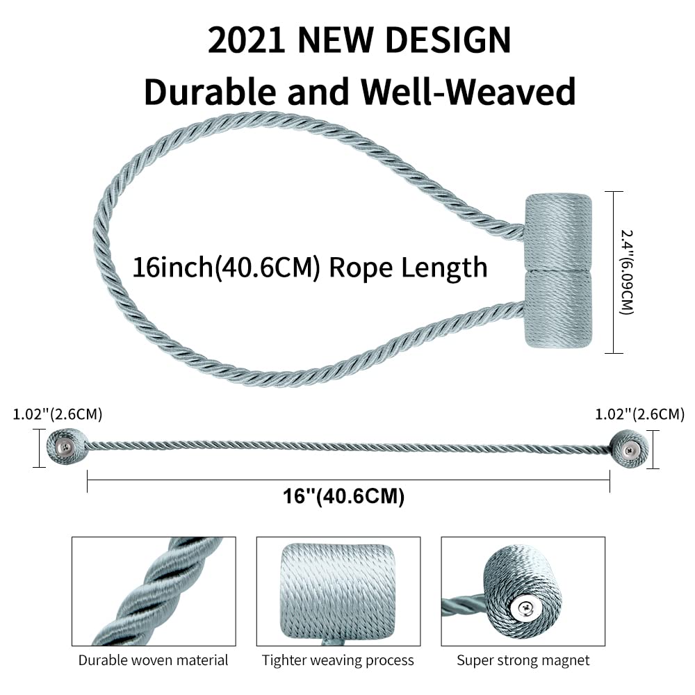18 Inch Strong Magnetic Curtain Tiebacks