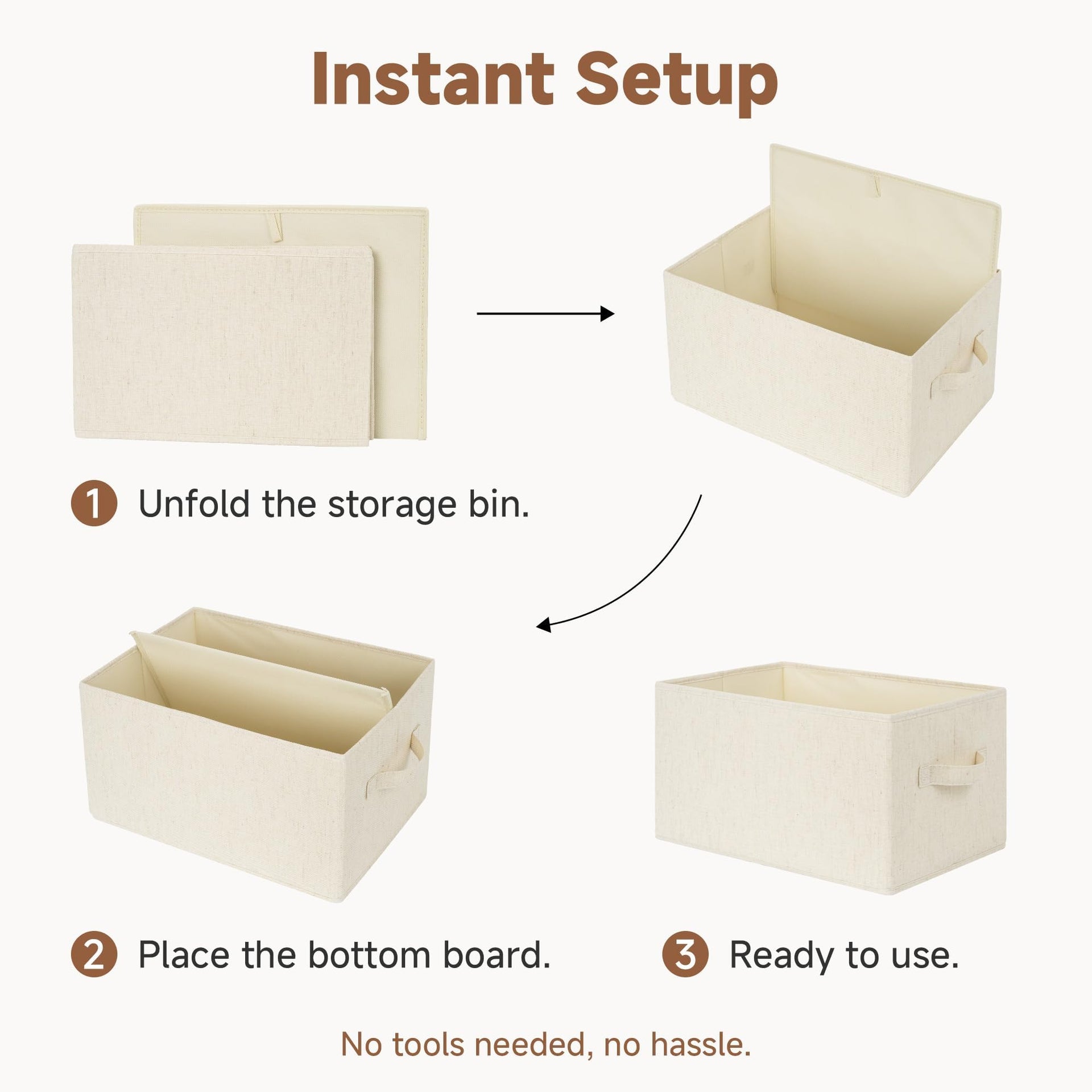 Closet Storage Bins (3 Count)