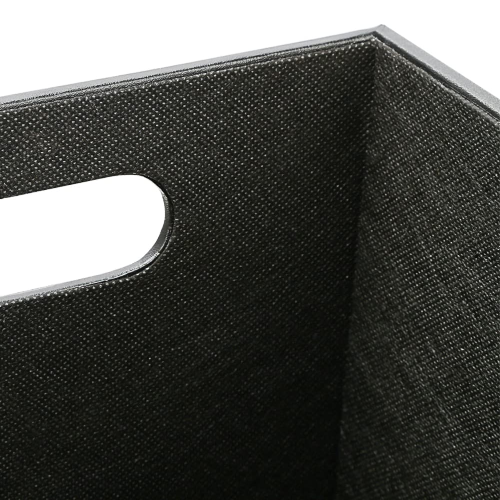 Classic Pu Leather Trash Can Wastebasket