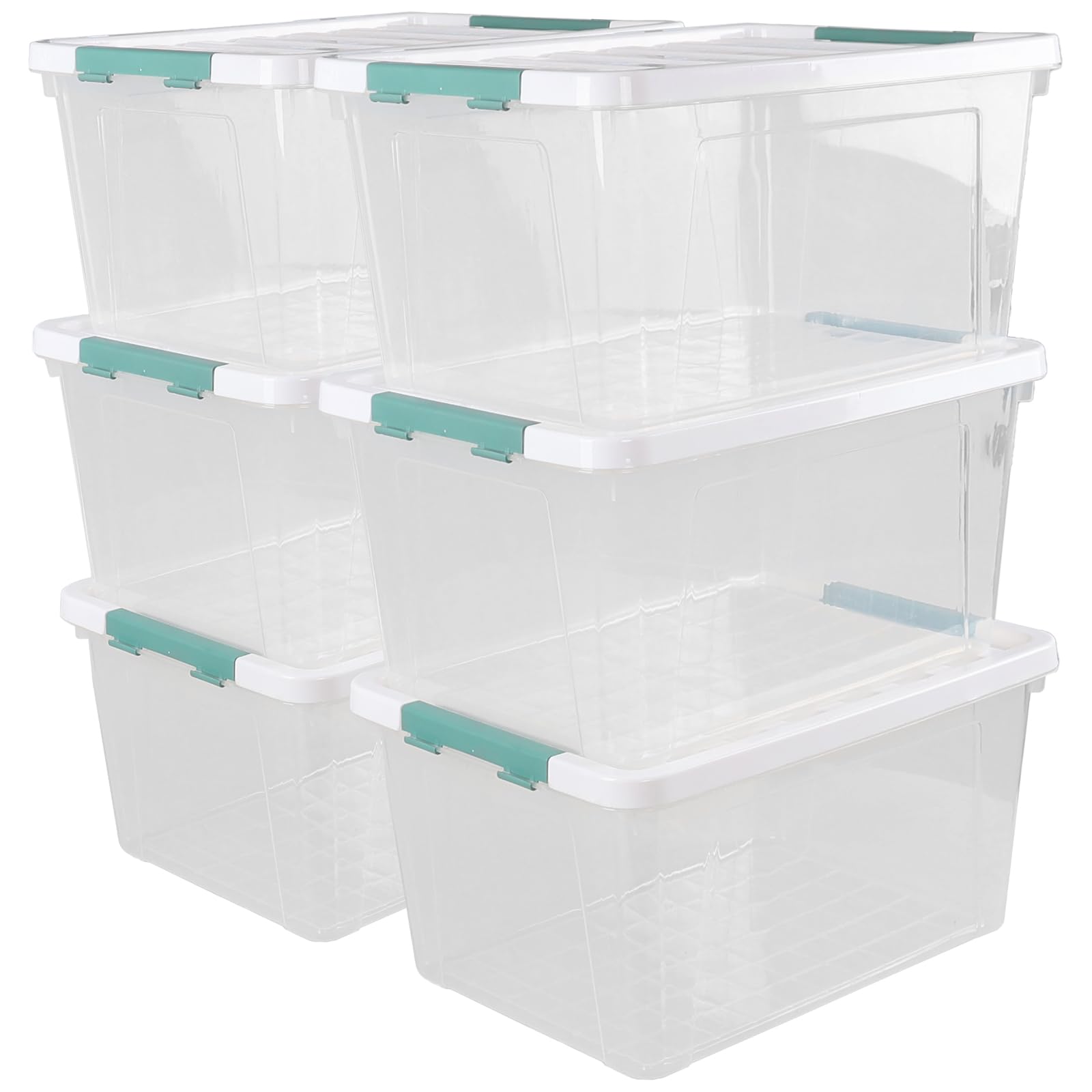 35 Quart Clear Large Storage Box (6 Count)