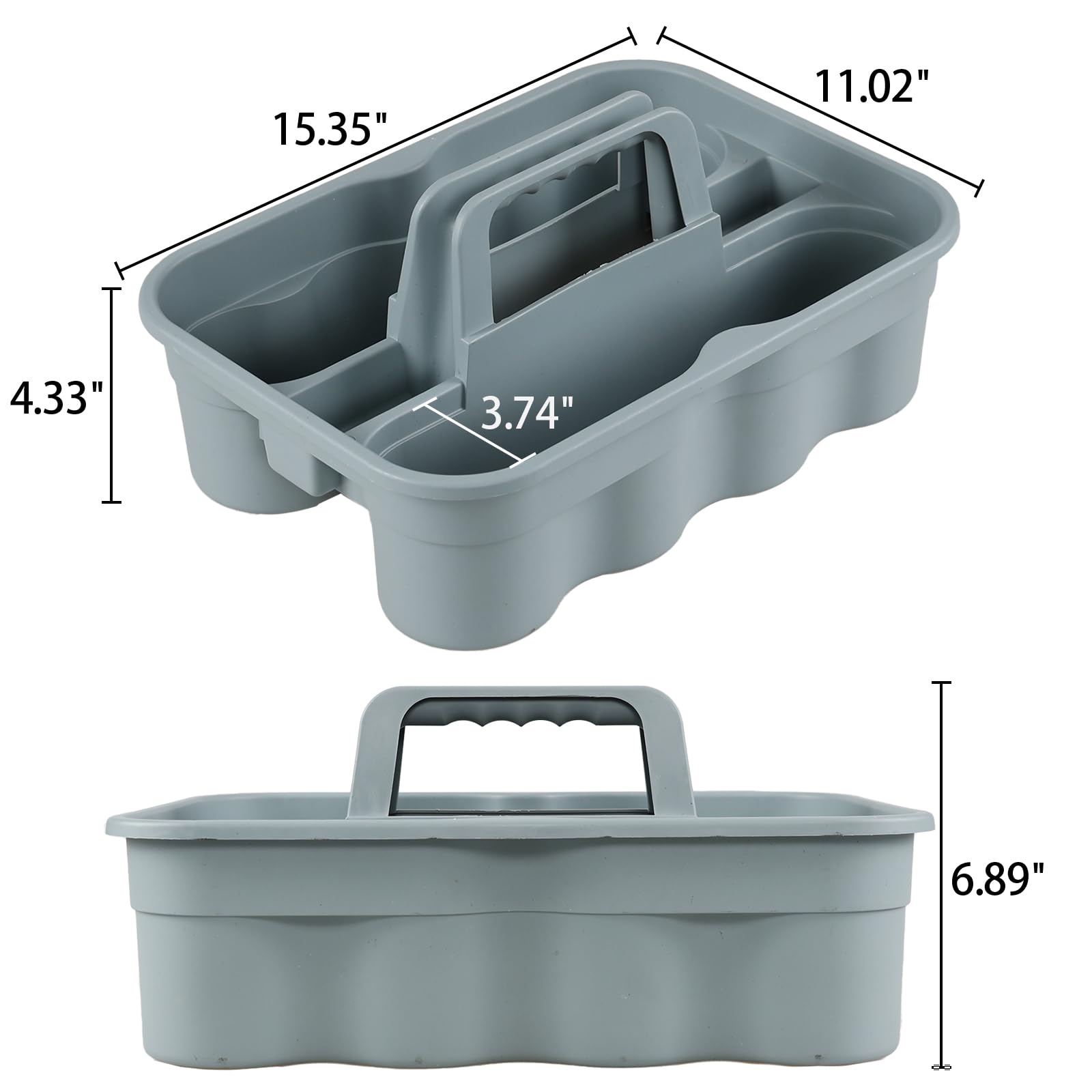 6 Pack Plastic Shower Caddy (6 Count)