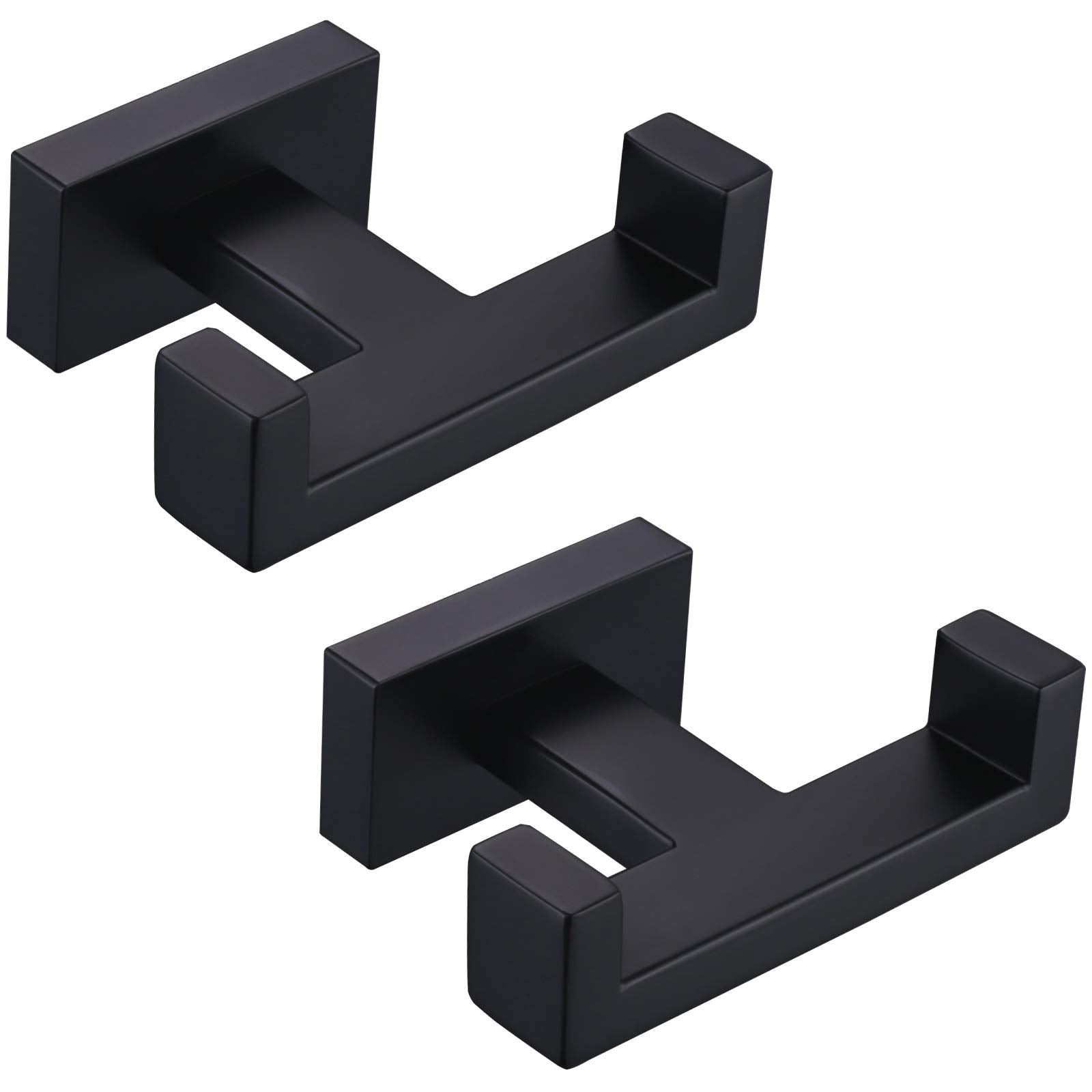 Bathroom Towel Hook Matte Black (2 Count)