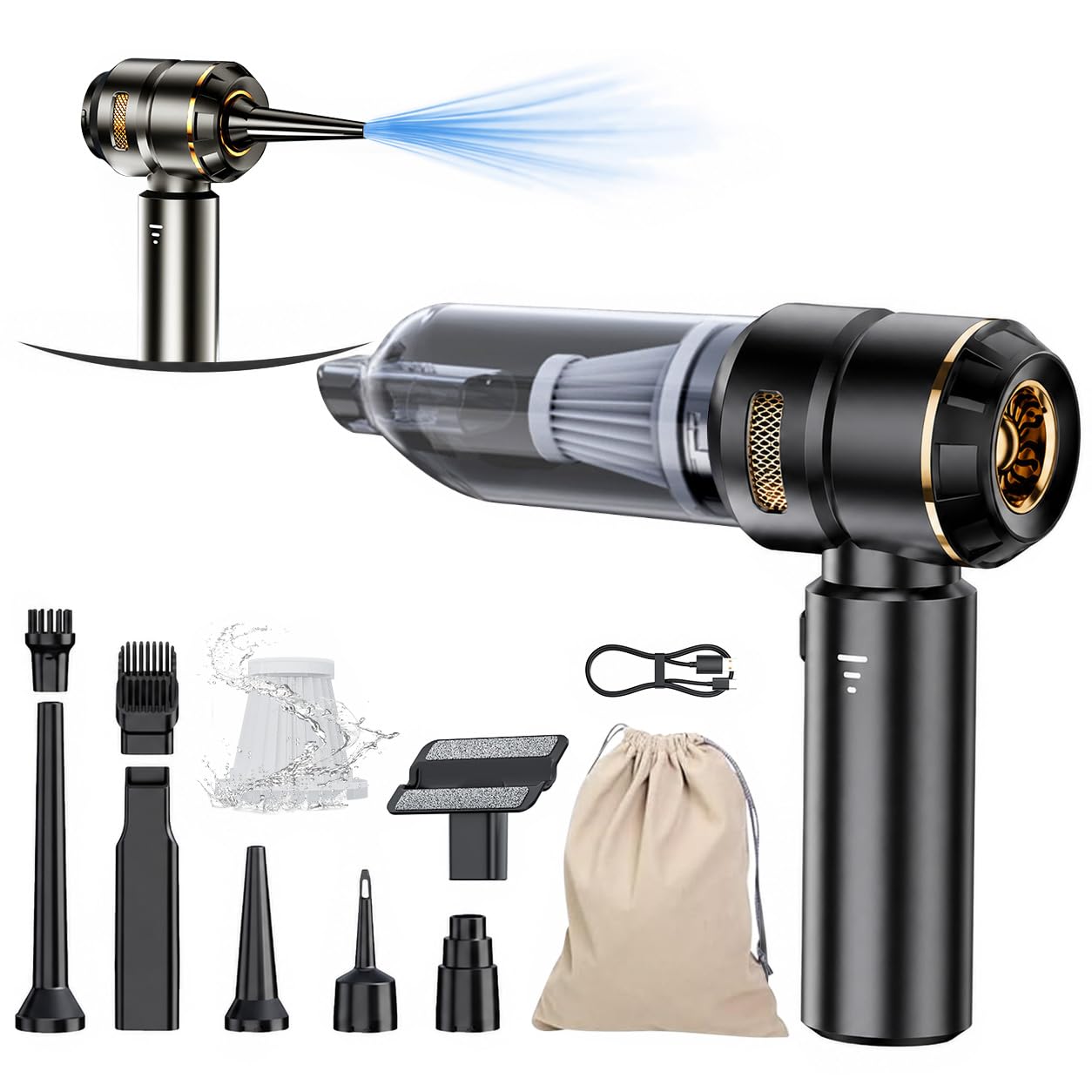 Car Vacuum Cordless Mini Handhled 4