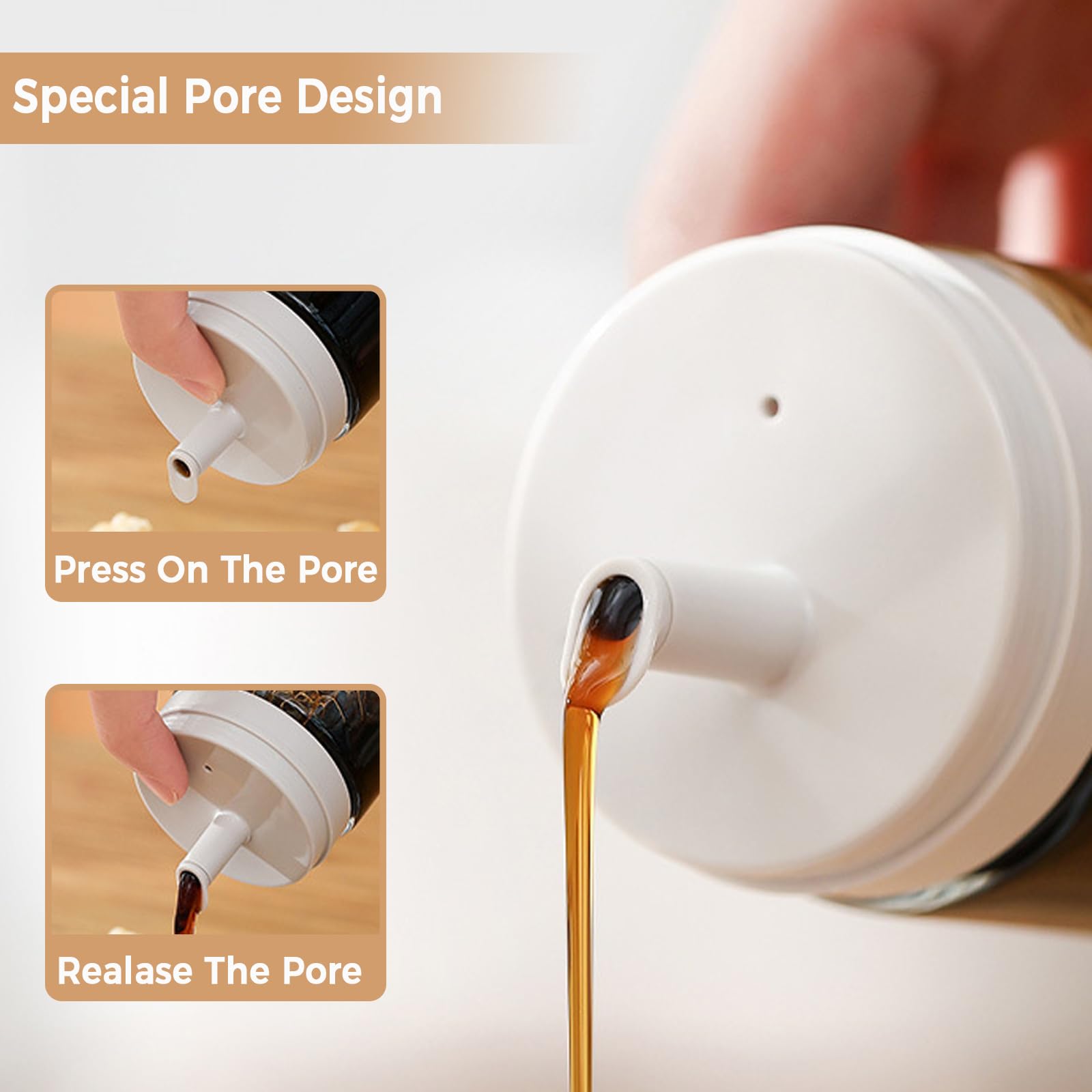 Small Glass Oil and Vinegar Dispenser Bottles