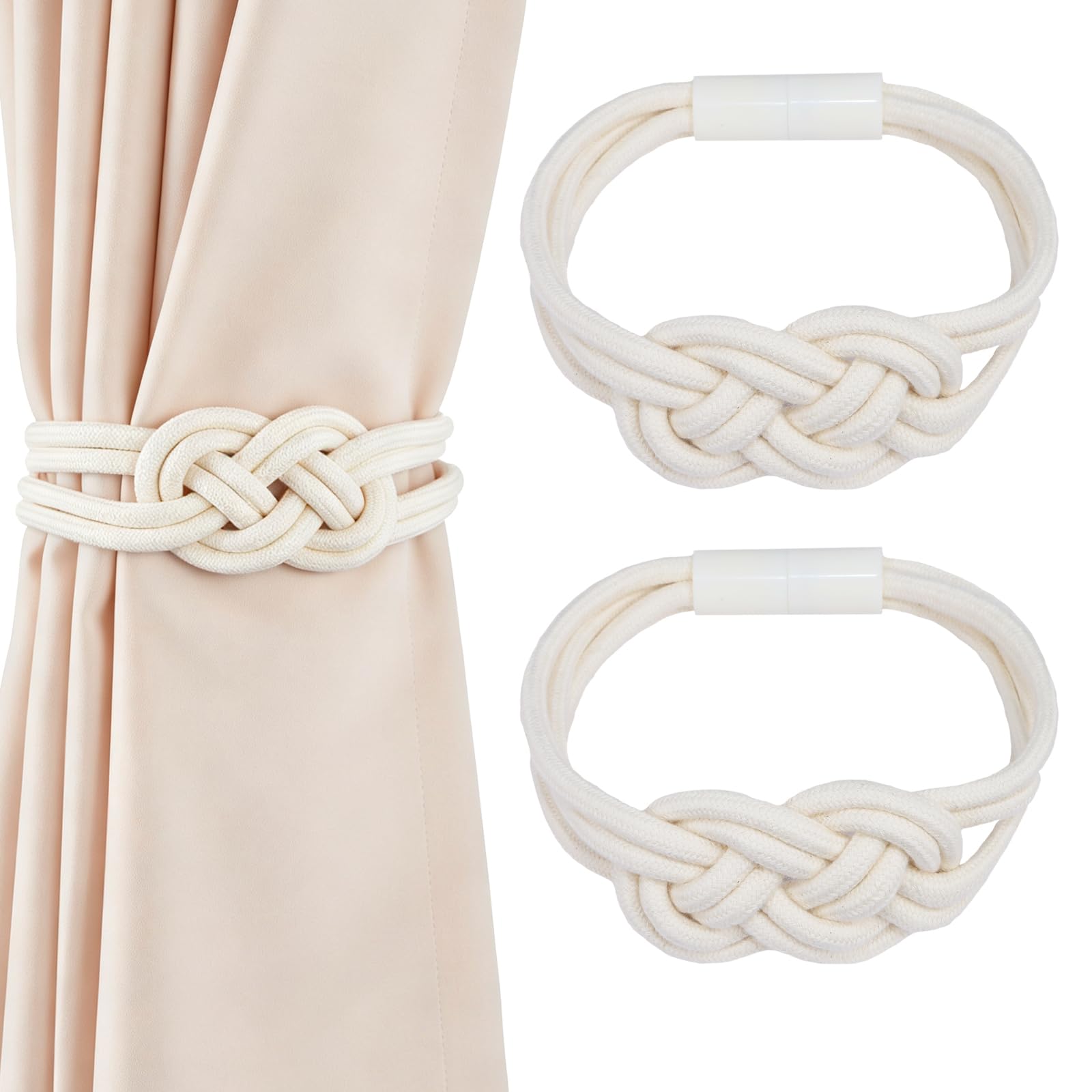 2 Pack Magnetic Curtain Tiebacks (2 Count)