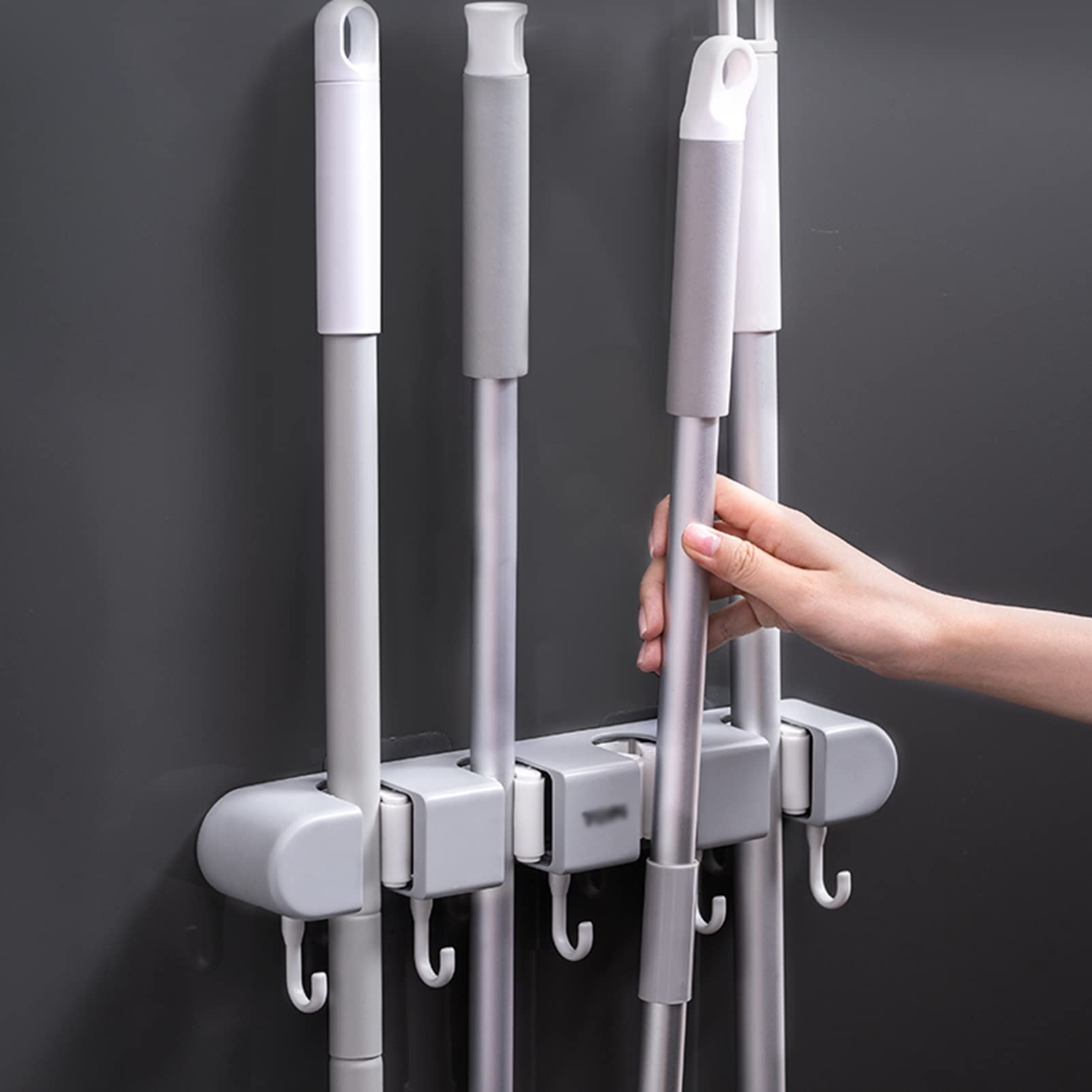 Mop Holder Wall Mount Mop Rack