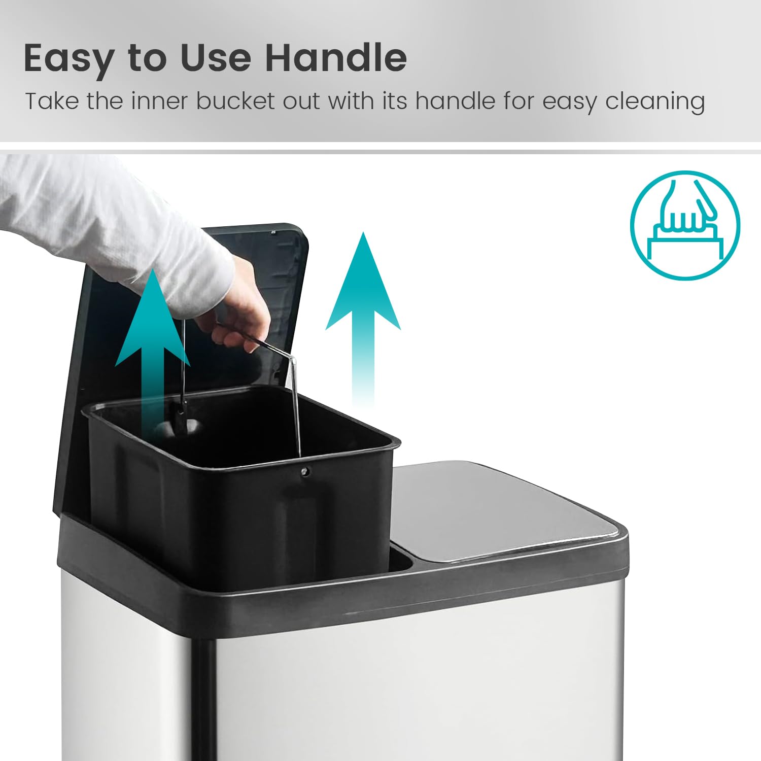 Dual Trash Can (2 Count (30L each))