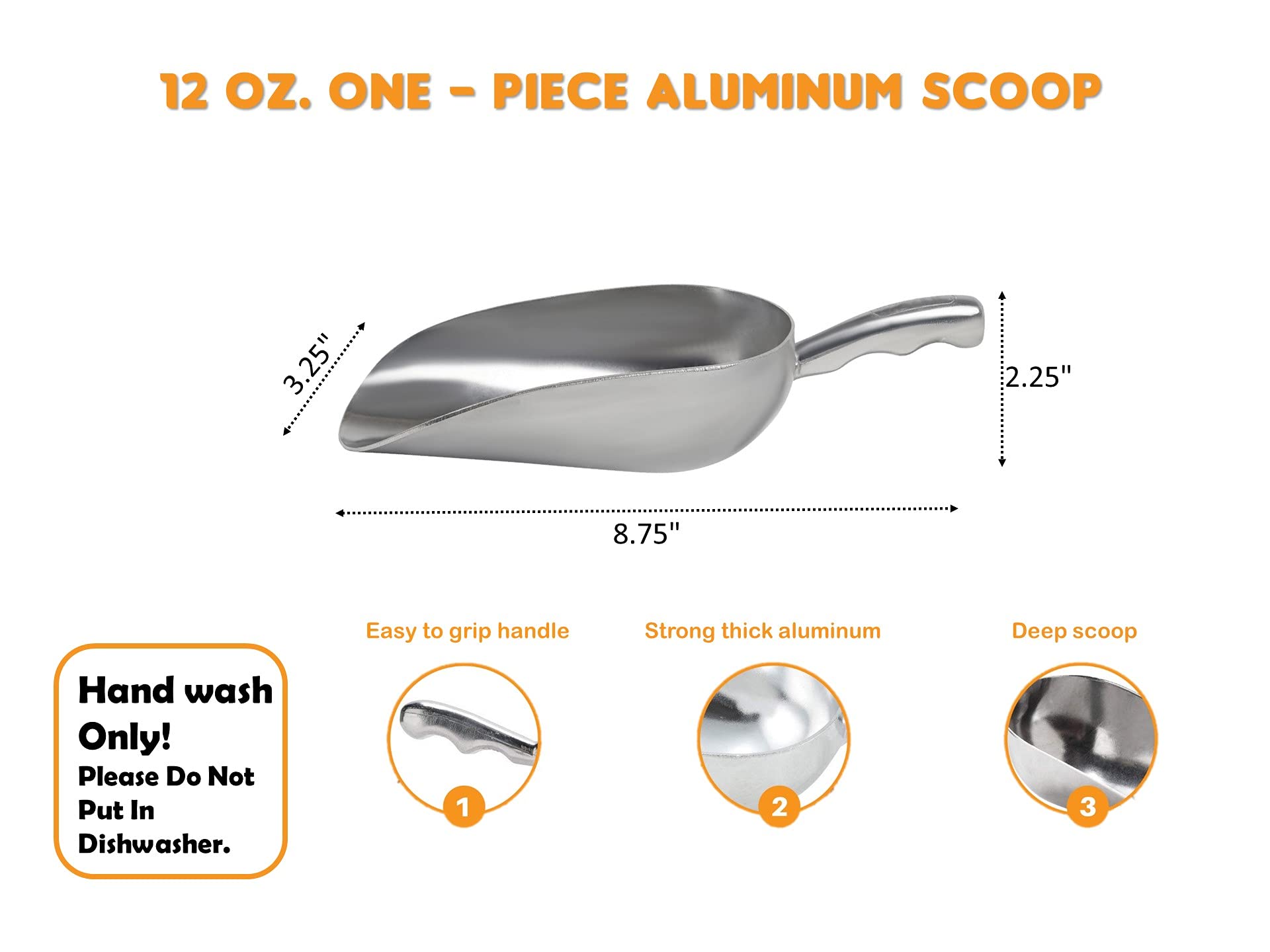 Cast Aluminum Utility Scoop