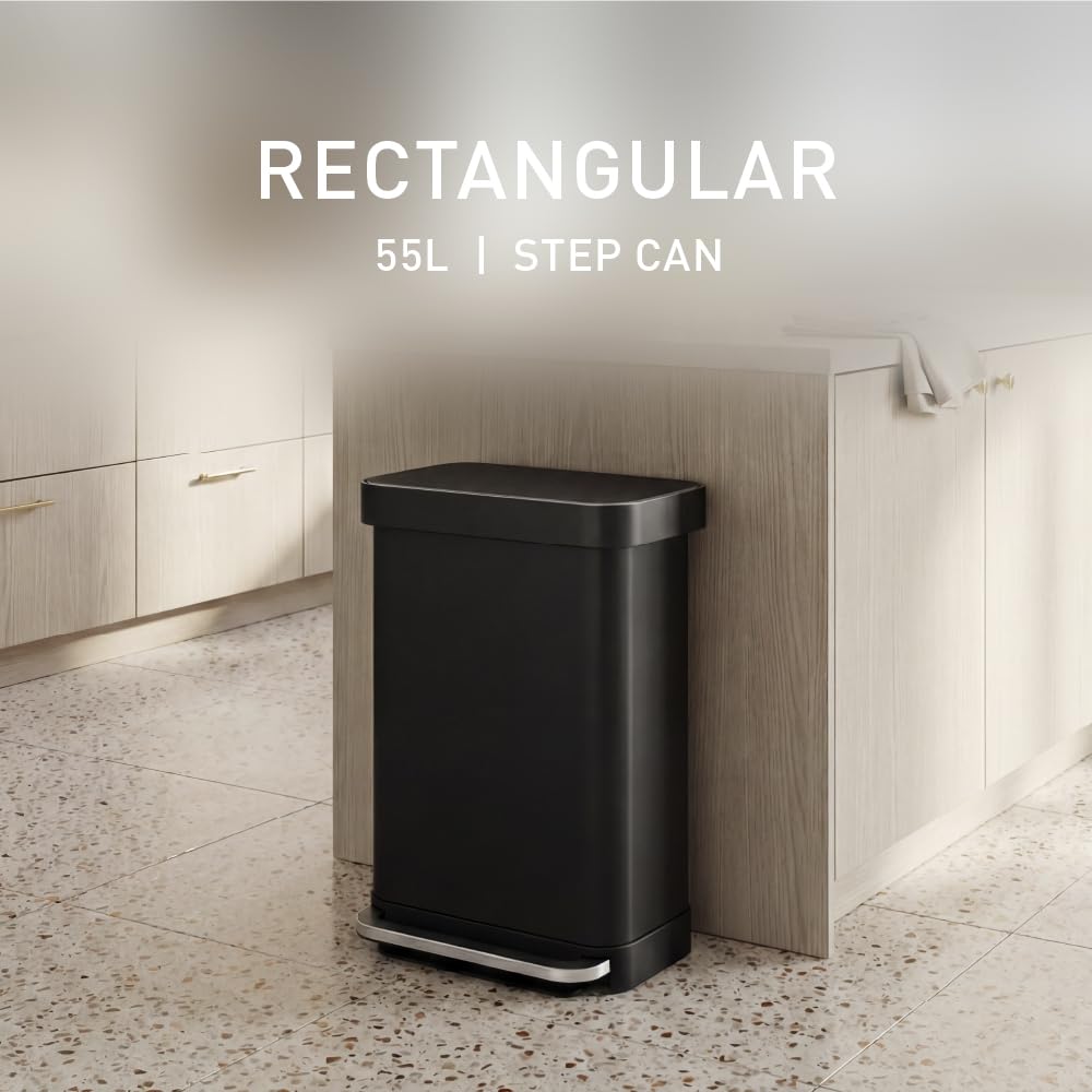 55L Liner Rim Rectangular Step Can
