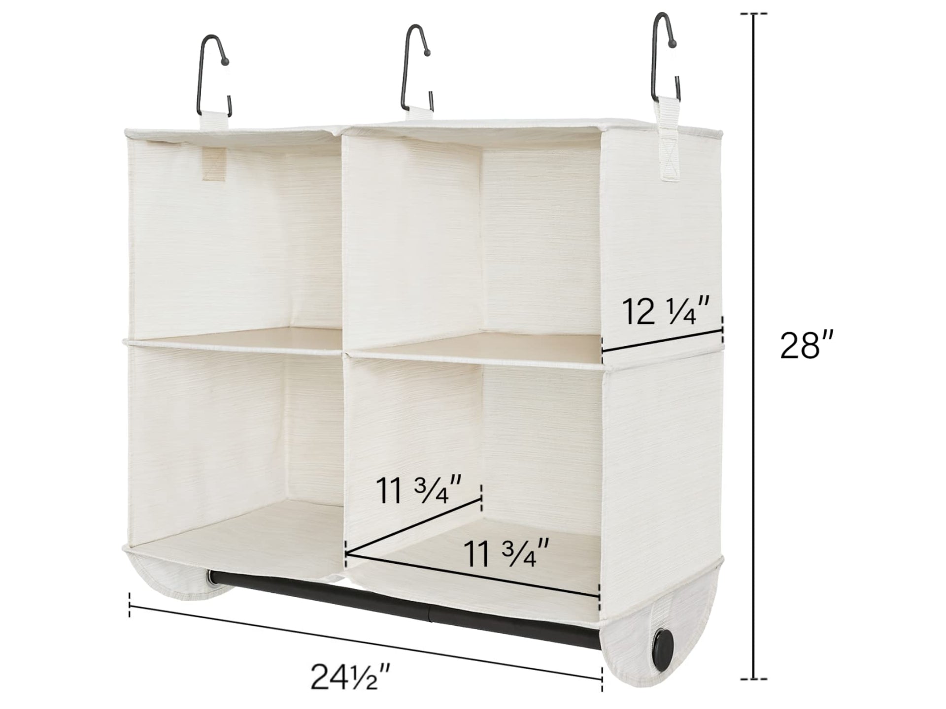Hanging Closet Organizer with Rod