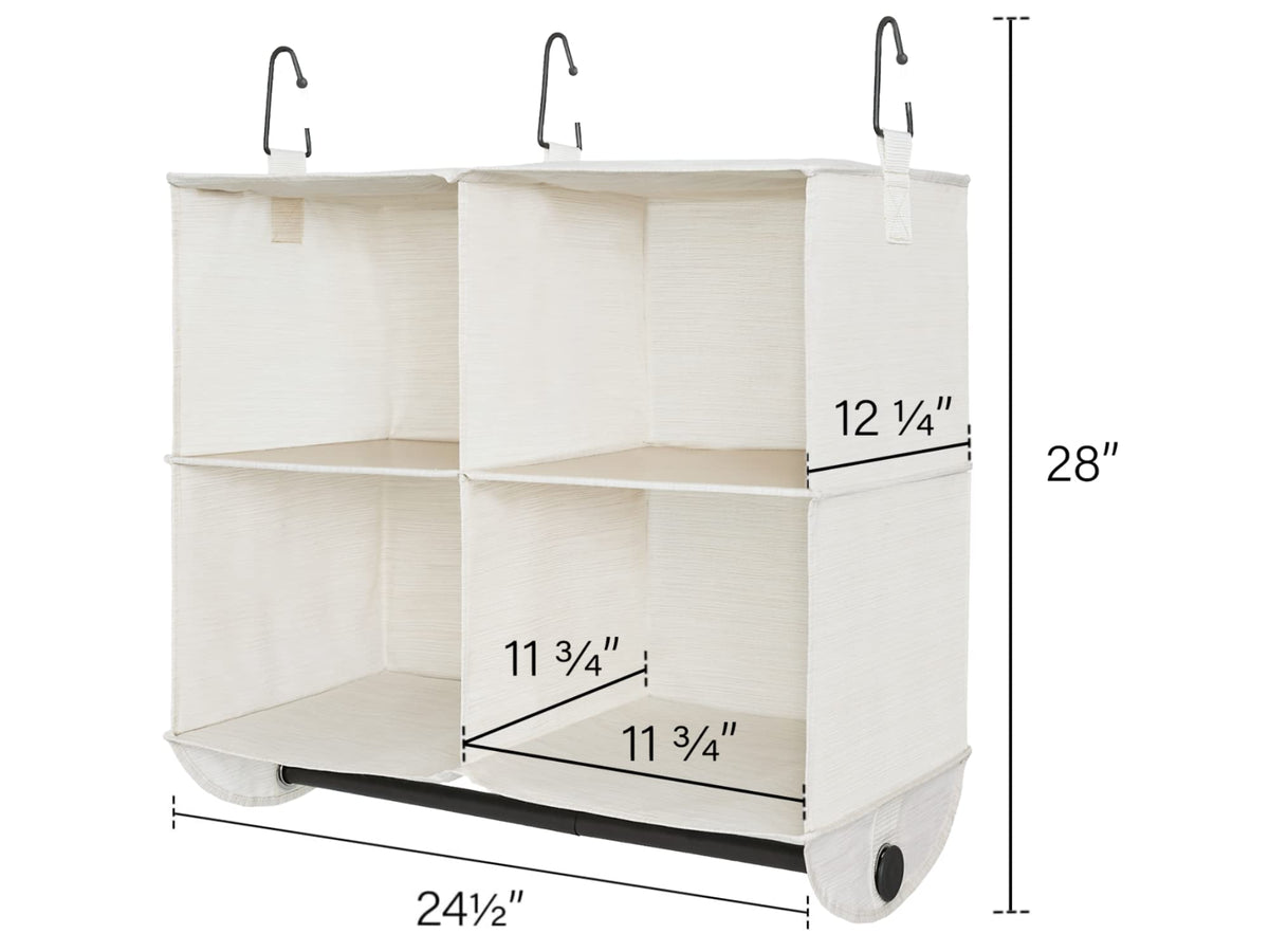 Hanging Closet Organizer with Rod