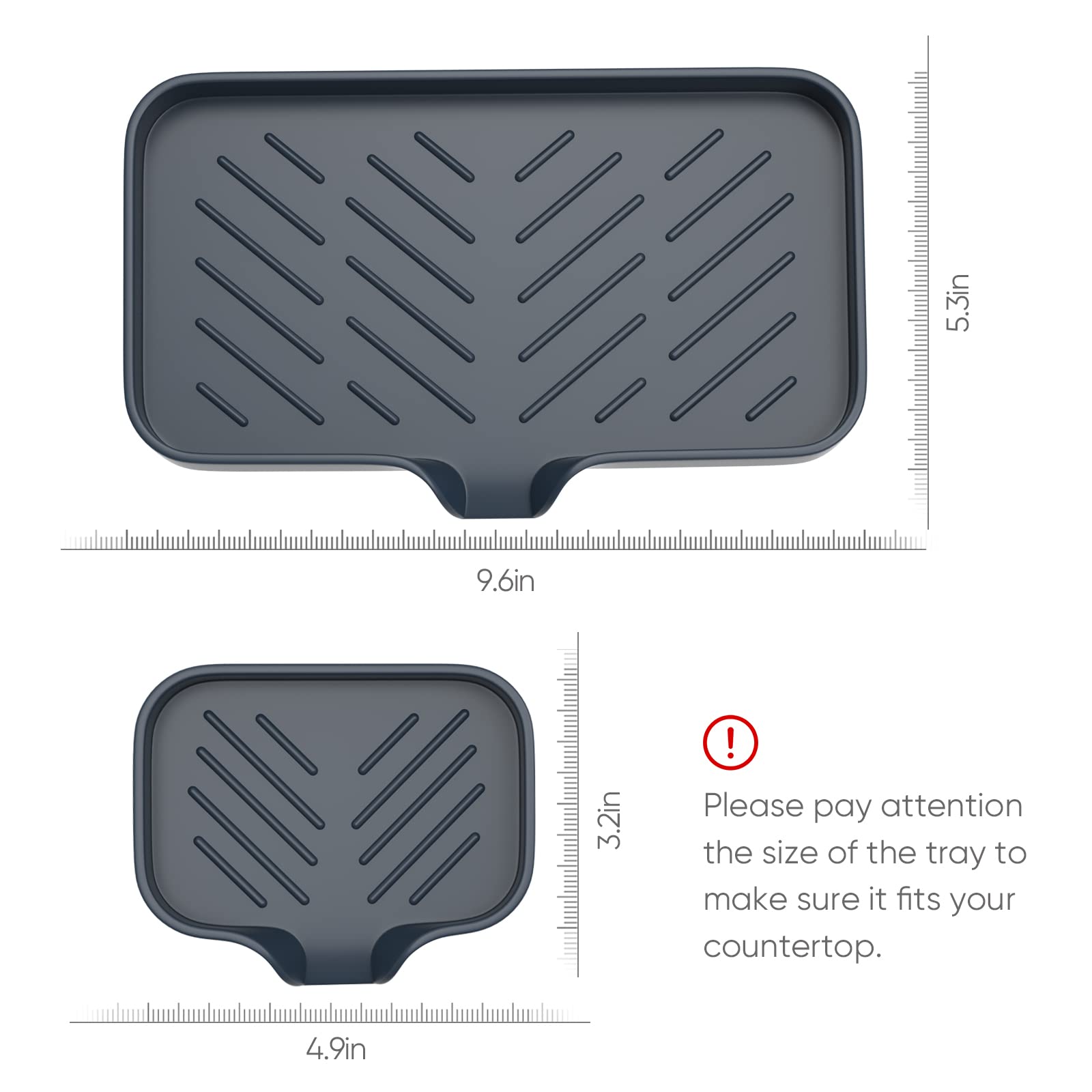 Kitchen Soap Tray (3 Count)