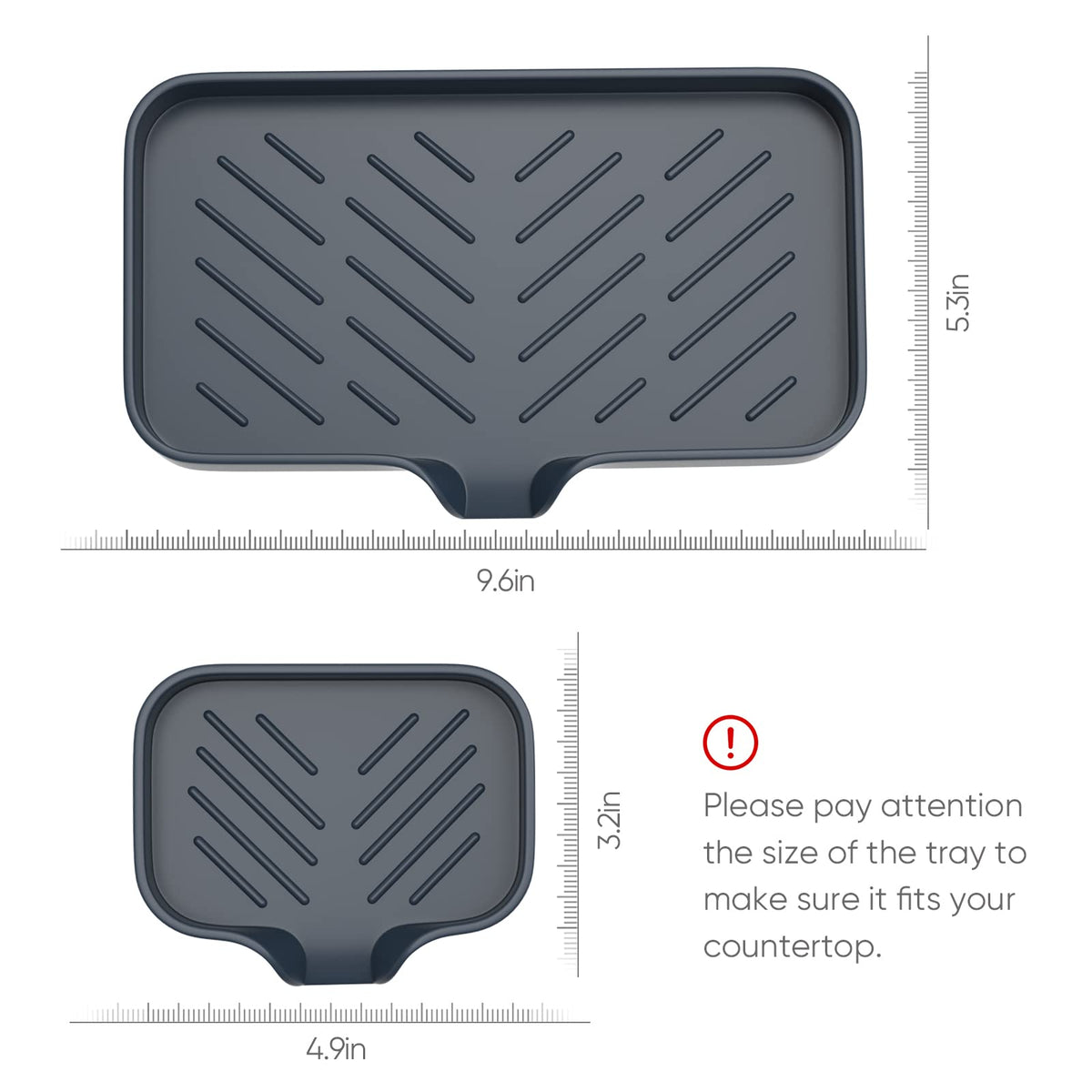 Kitchen Soap Tray (3 Count)