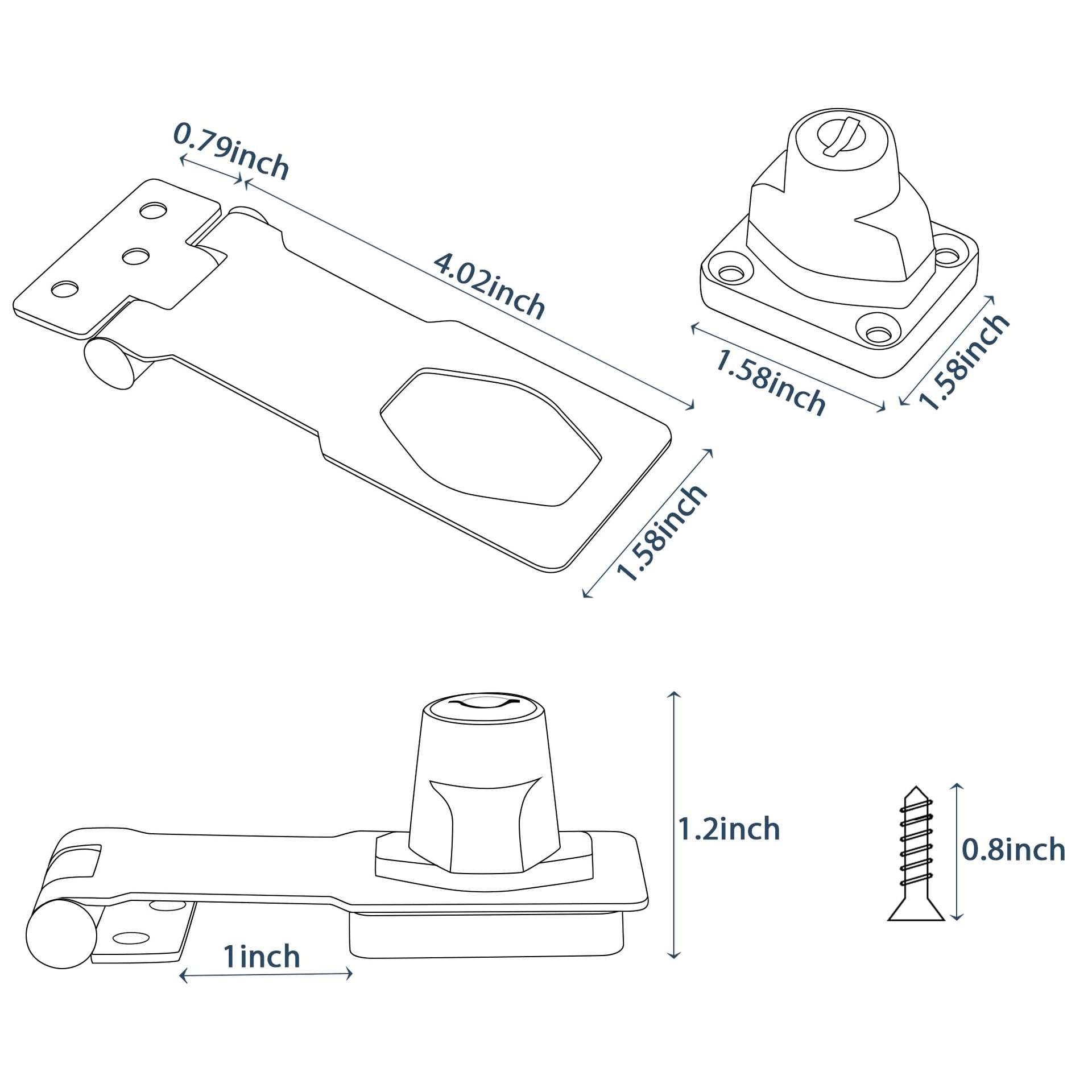 Keyed Hasp Latch