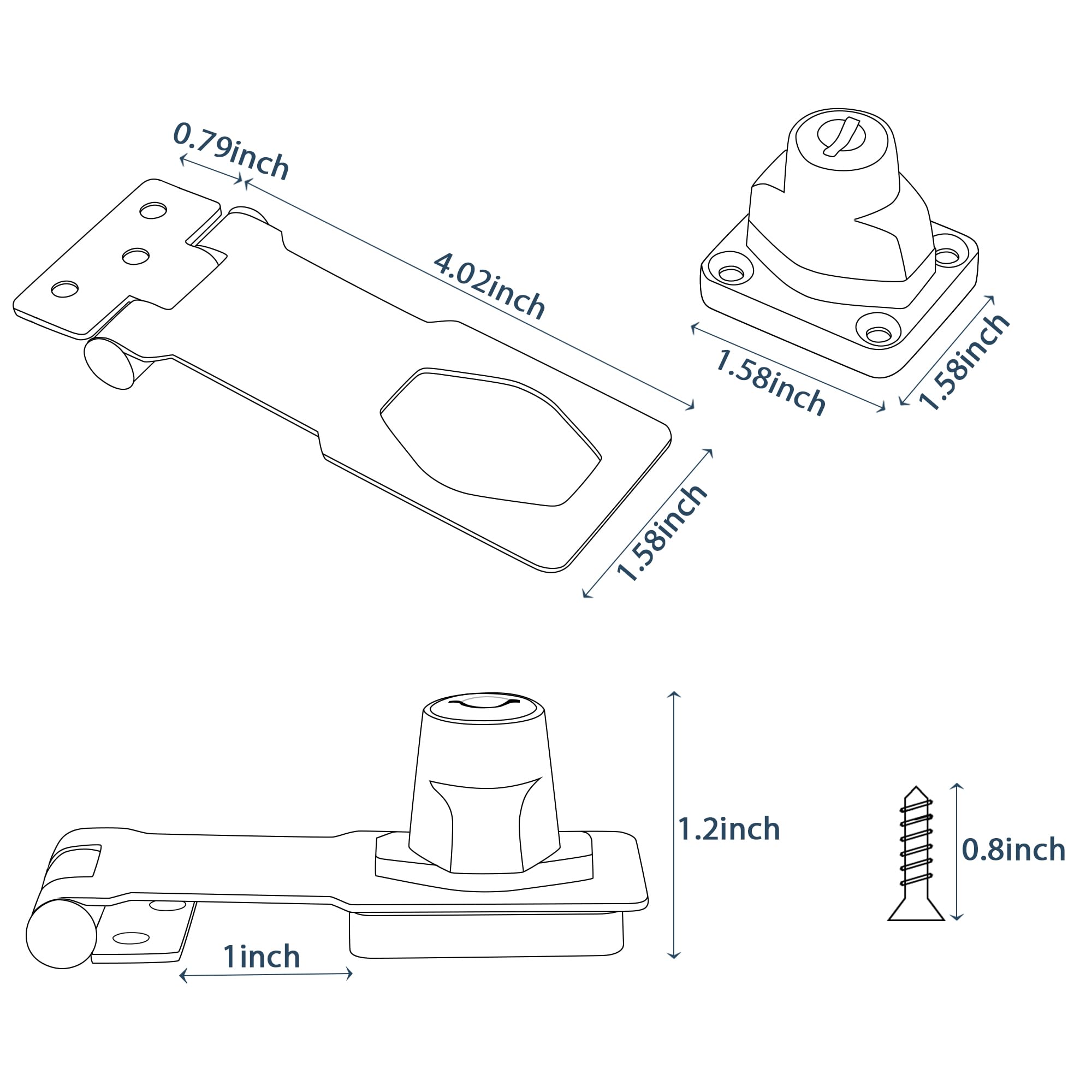 Keyed Hasp Latch