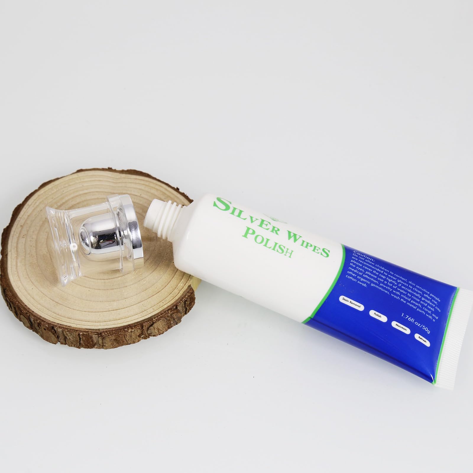Silver Wipe Polish Cleaner Removes Surface Oxidation Tarnish from Sterling Silver