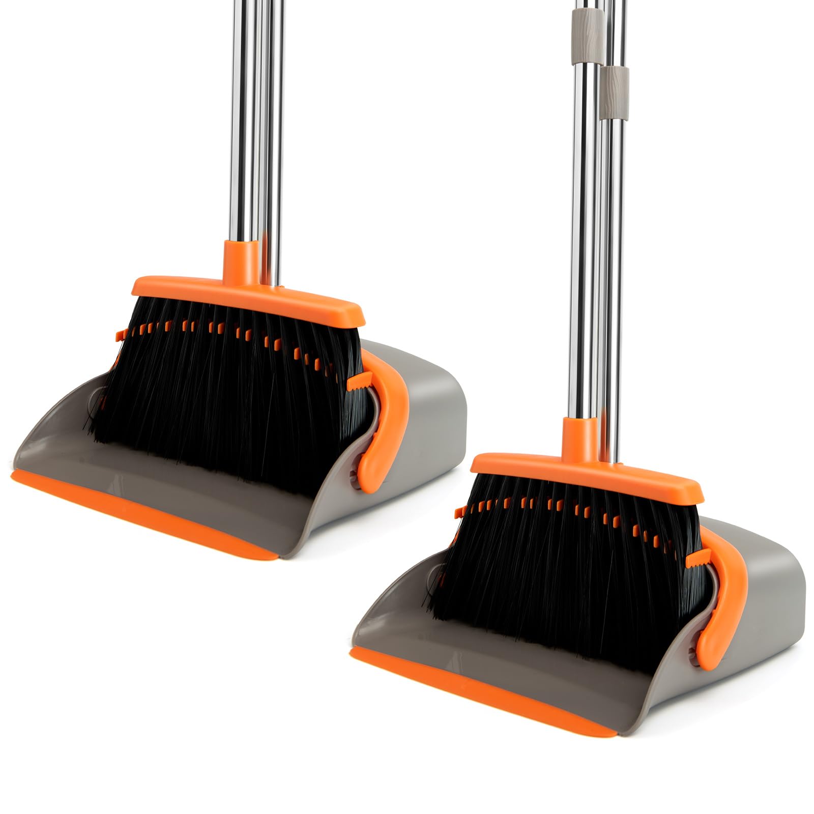 2 Pack Broom and Dustpan Combo Set (2 Count)