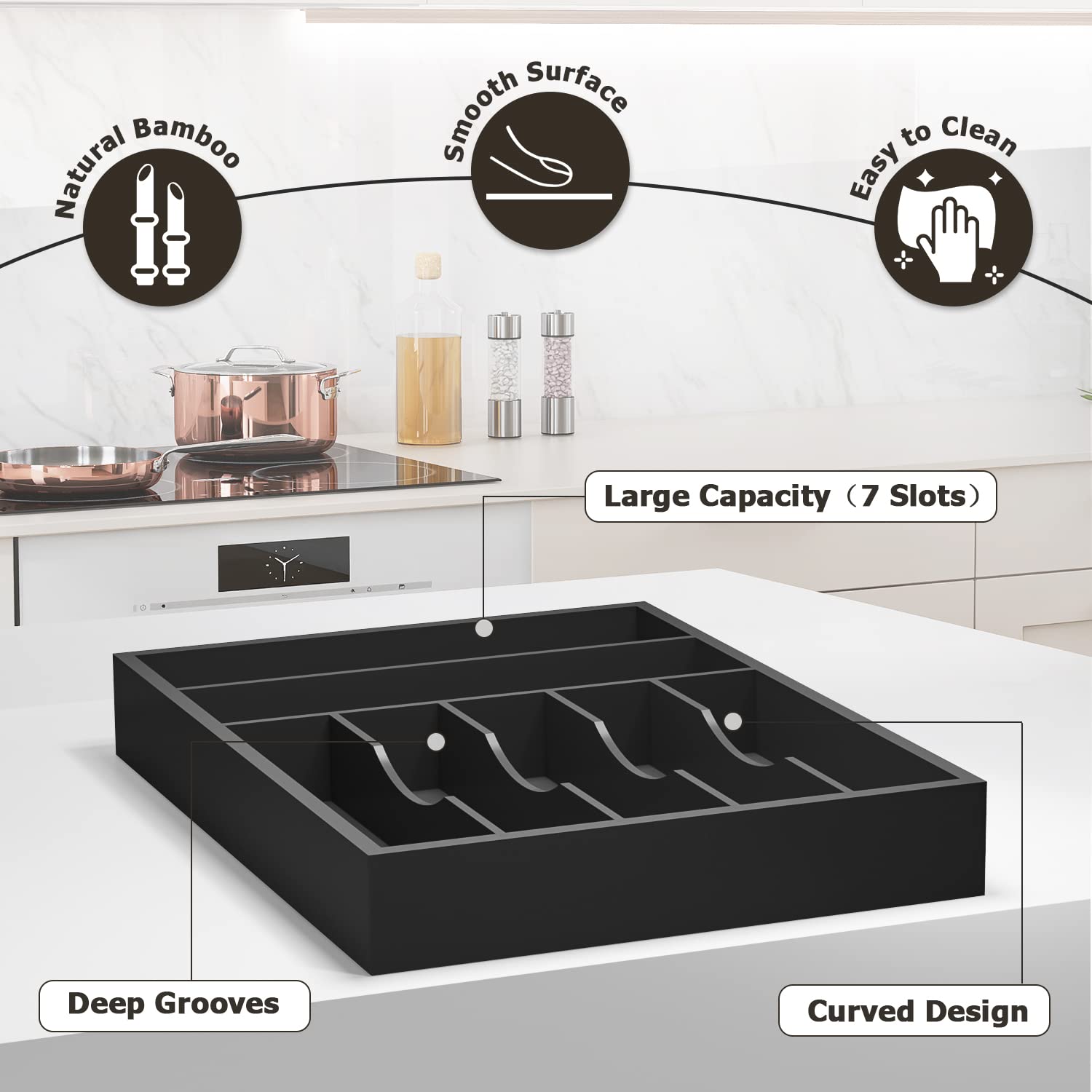 Utensil Organizer Silverware Drawer Organizer