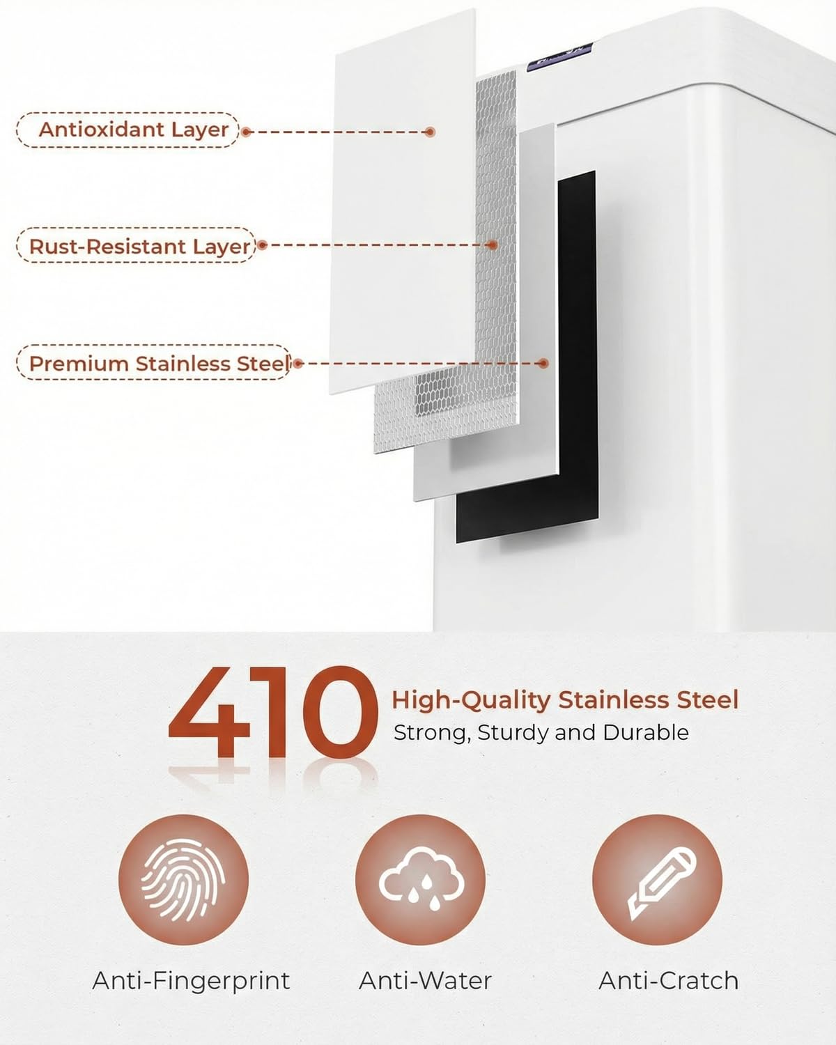 21.1 Gallon Motion Sensor Trash Can