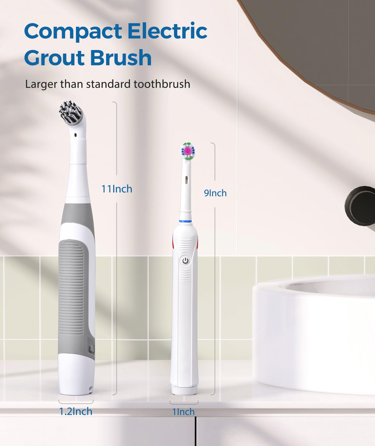 Electric Cleaning Brush with Battery Power
