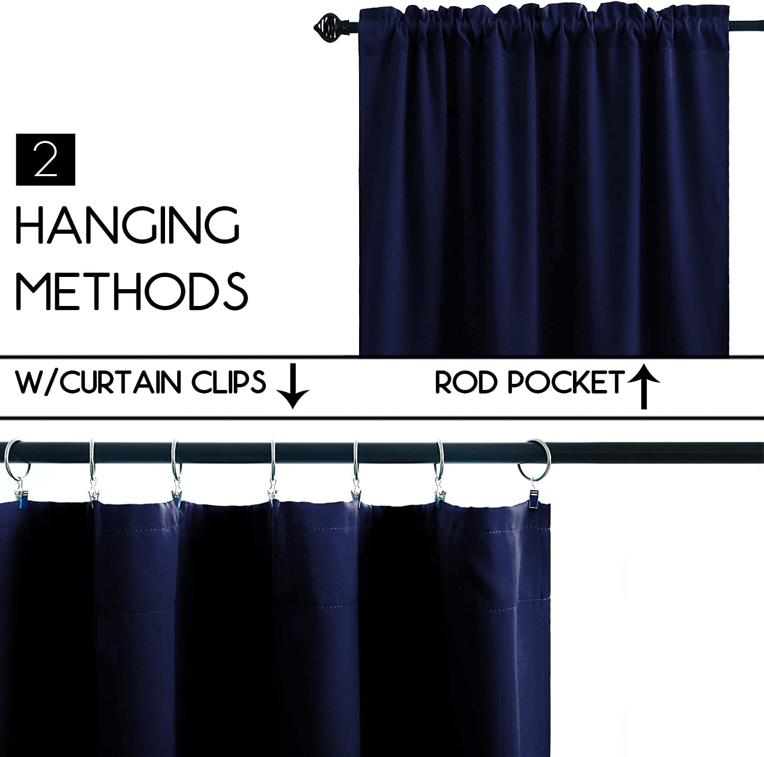 Cafe Kitchen Curtains 36 Inches Long 2 Panels (2 Count)