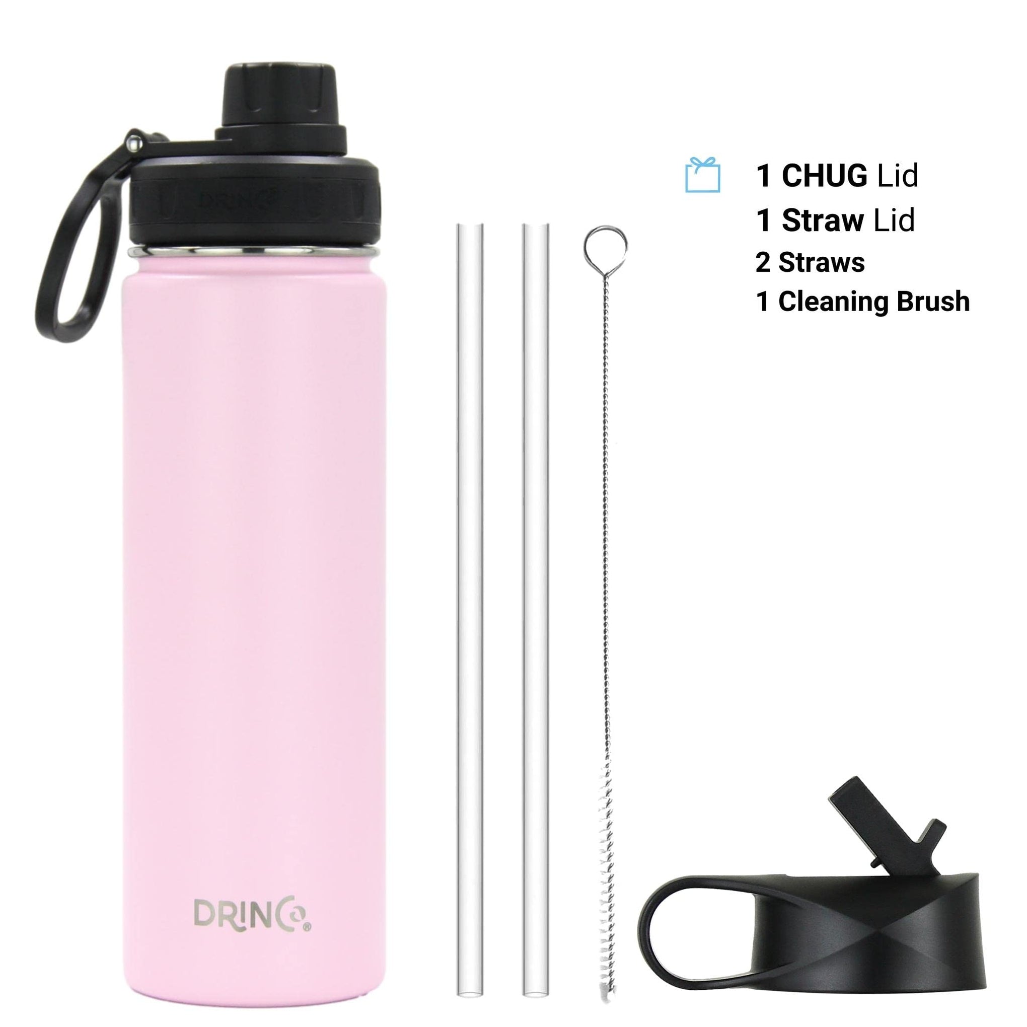 Stainless Steel Water Bottle Spout Lid Vacuum Insulated Double Wall Water Bottle Wide Mouth
