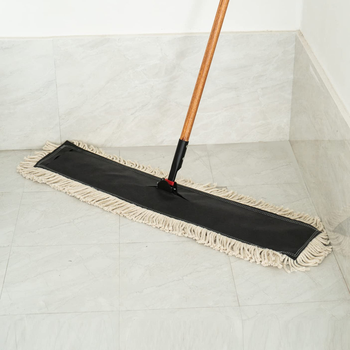 Matthew Cleaning 24'' High Strength Disposable Dust Mop Cotton Cut (12 Count) - ModHome Supplies