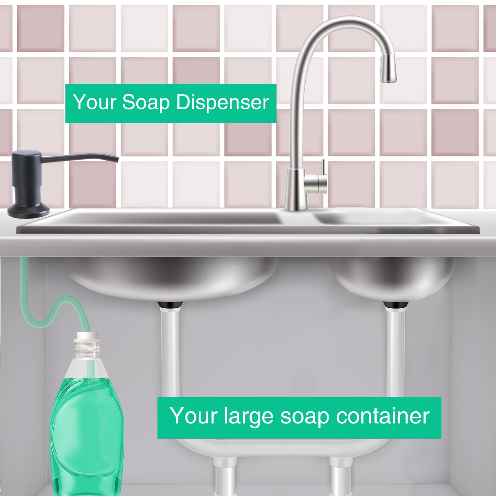 Soap Dispenser for Kitchen Sink